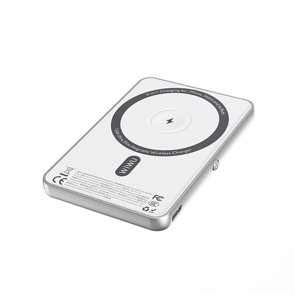 Wiwu Wi-P034 Dijital LED Göstergeli Standlı Kablosuz Powerbank 5000mAh 15W