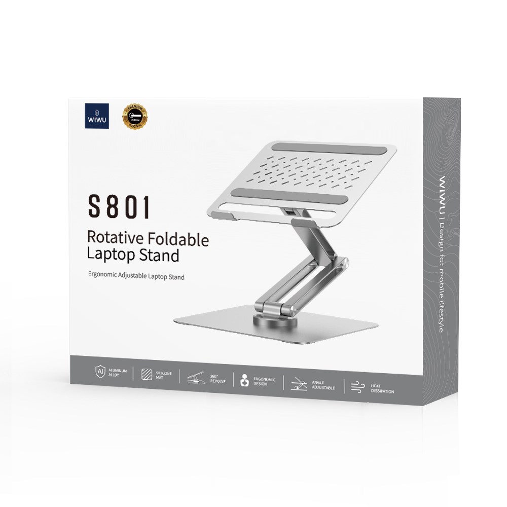 Wiwu ZM-S801 Dönebilen Katlanabilir Ayarlanabilir Laptop Standı