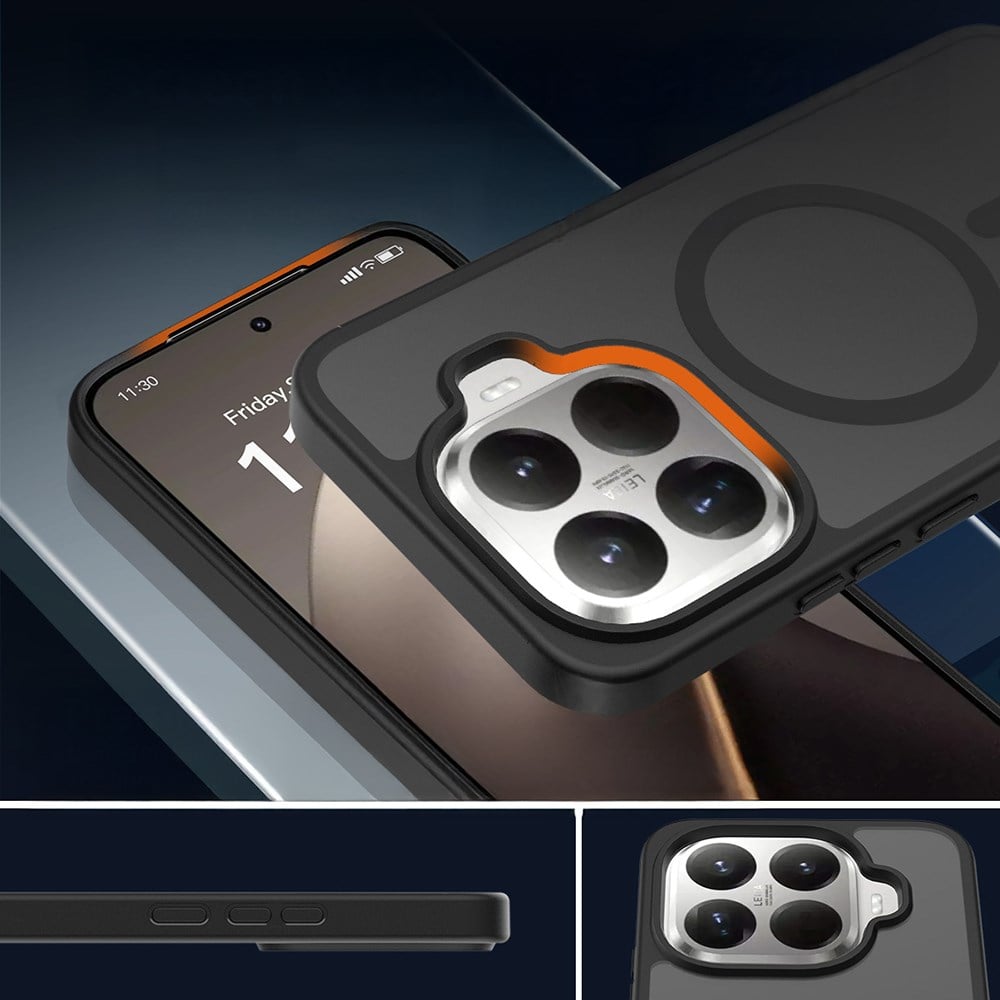 Xiaomi 15T Pro Kılıf Sert PC Arka Yüzey Wireless Şarj Özellikli Zore Flet M-safe Kapak
