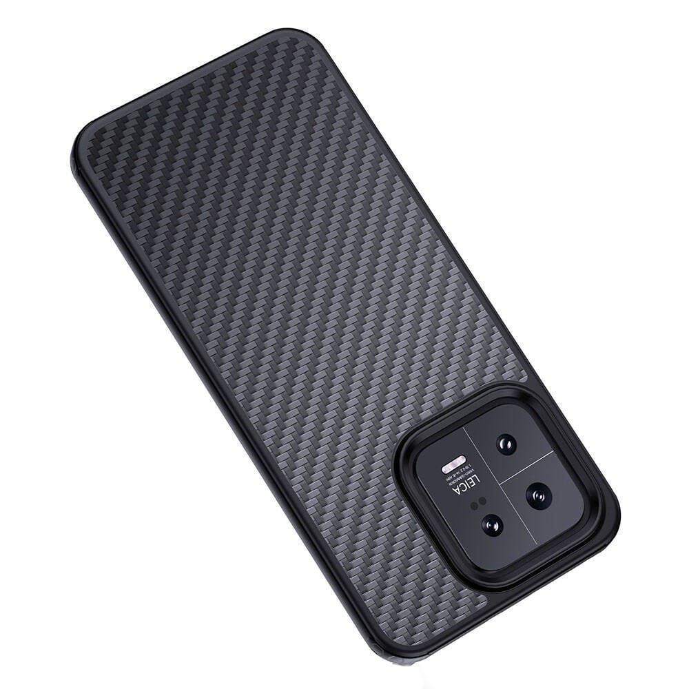 Xiaomi Mi 13 Pro Kılıf Aramid Karbon Fiber M-safe Özellikli Wlons Radison Kapak