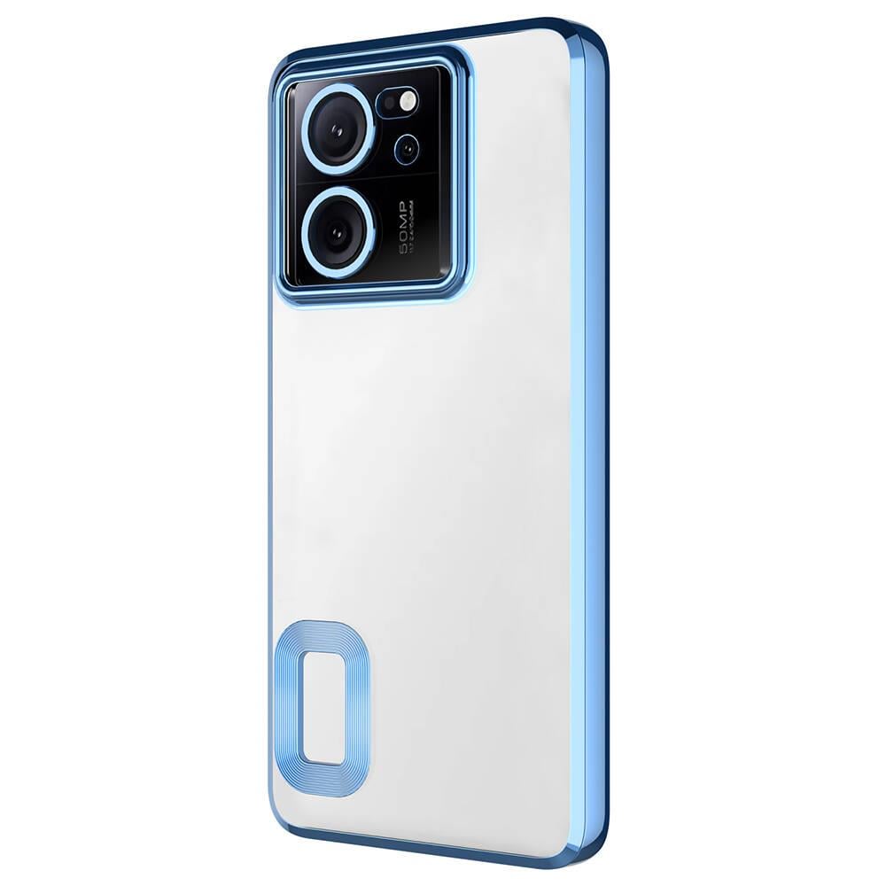 Xiaomi Mi 13T Pro Kılıf Kamera Korumalı Şeffaf Arka Yüzey Zore New Roll Kapak