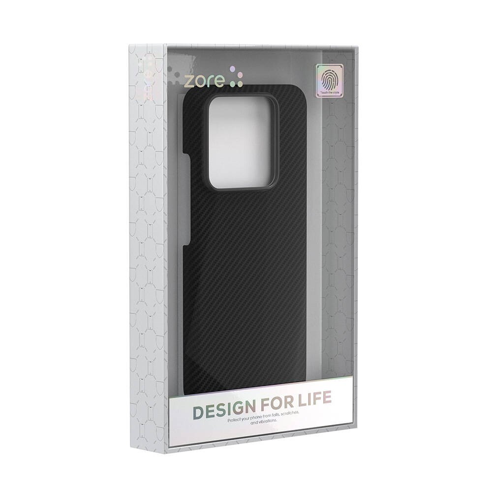 Xiaomi Mi 14 Kılıf M-safe Şarj Özellikli 600D Zore Krek Karbon Kapak