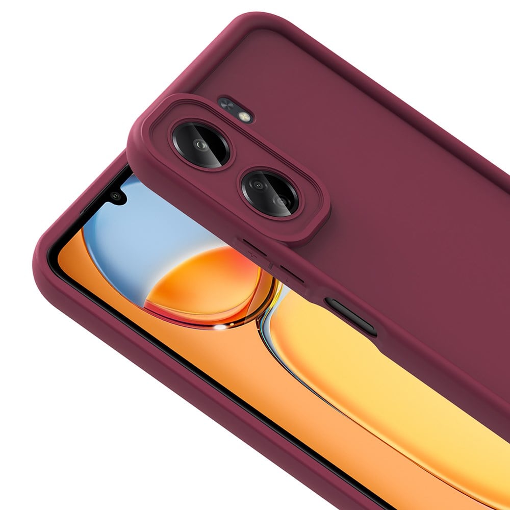 Xiaomi Poco C65 Kılıf Kamera Korumalı Zore Ananas Kapak