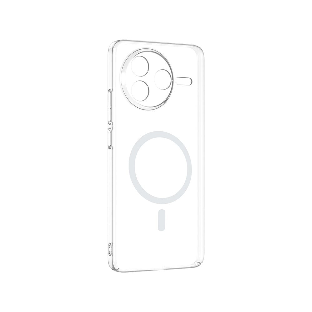 Xiaomi Poco F7 Pro Kamera Korumalı M-Safe Şarj Özellikli Şeffaf Zore London Sert PC Kapak