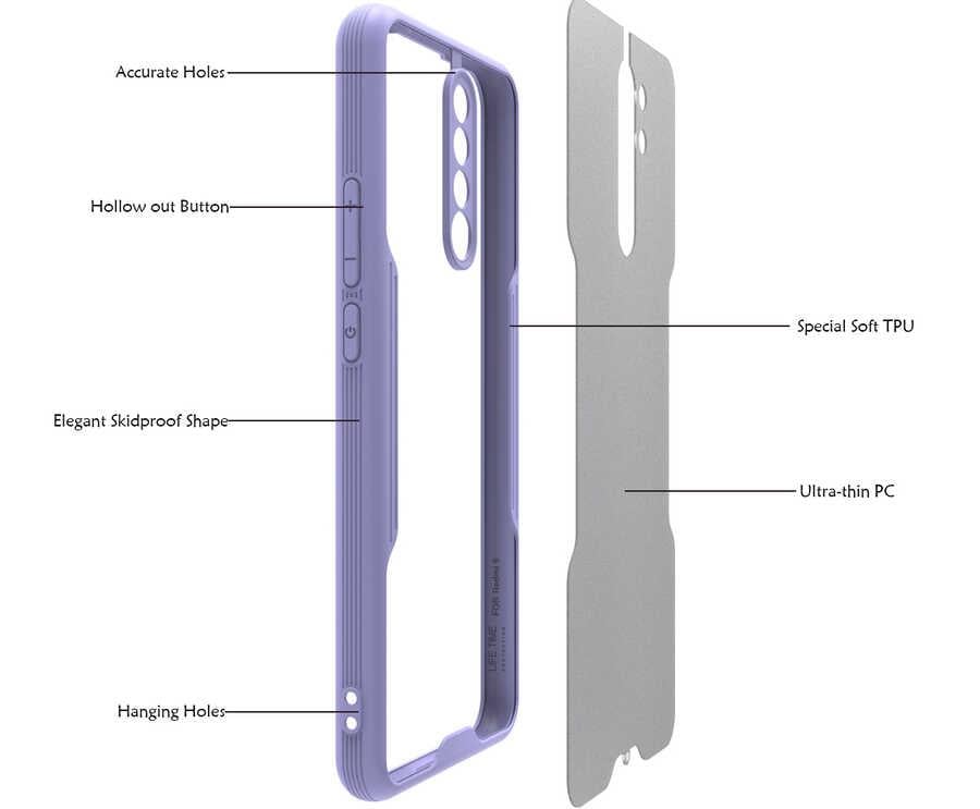 Xiaomi Redmi 9 Kılıf Zore Parfe Kapak