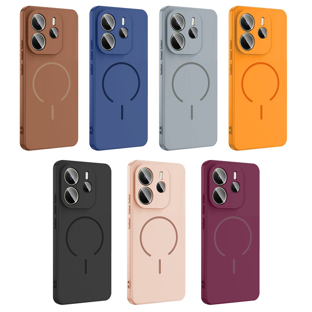 Xiaomi Redmi Note 14 4G Kılıf M-safe Şarj Özellikli Zore Meta Kapak