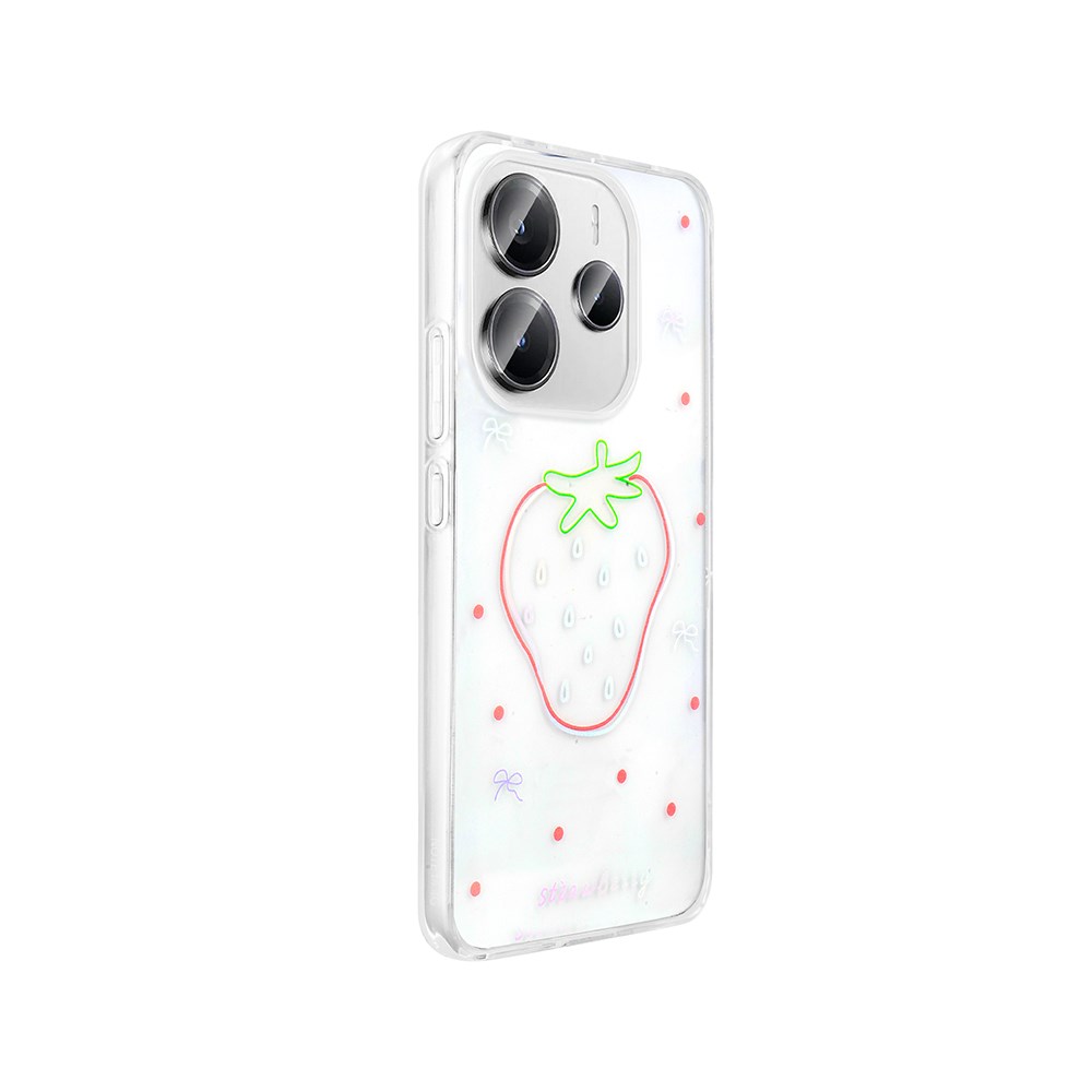 Xiaomi Redmi Note 14 4G Kılıf Şeffaf Figürlü Zore Folk Sert Kapak