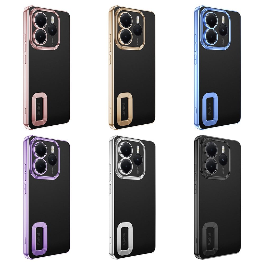 Xiaomi Redmi Note 14 5G Kılıf Kamera Korumalı Logo Gösteren Zore Omega Kapak