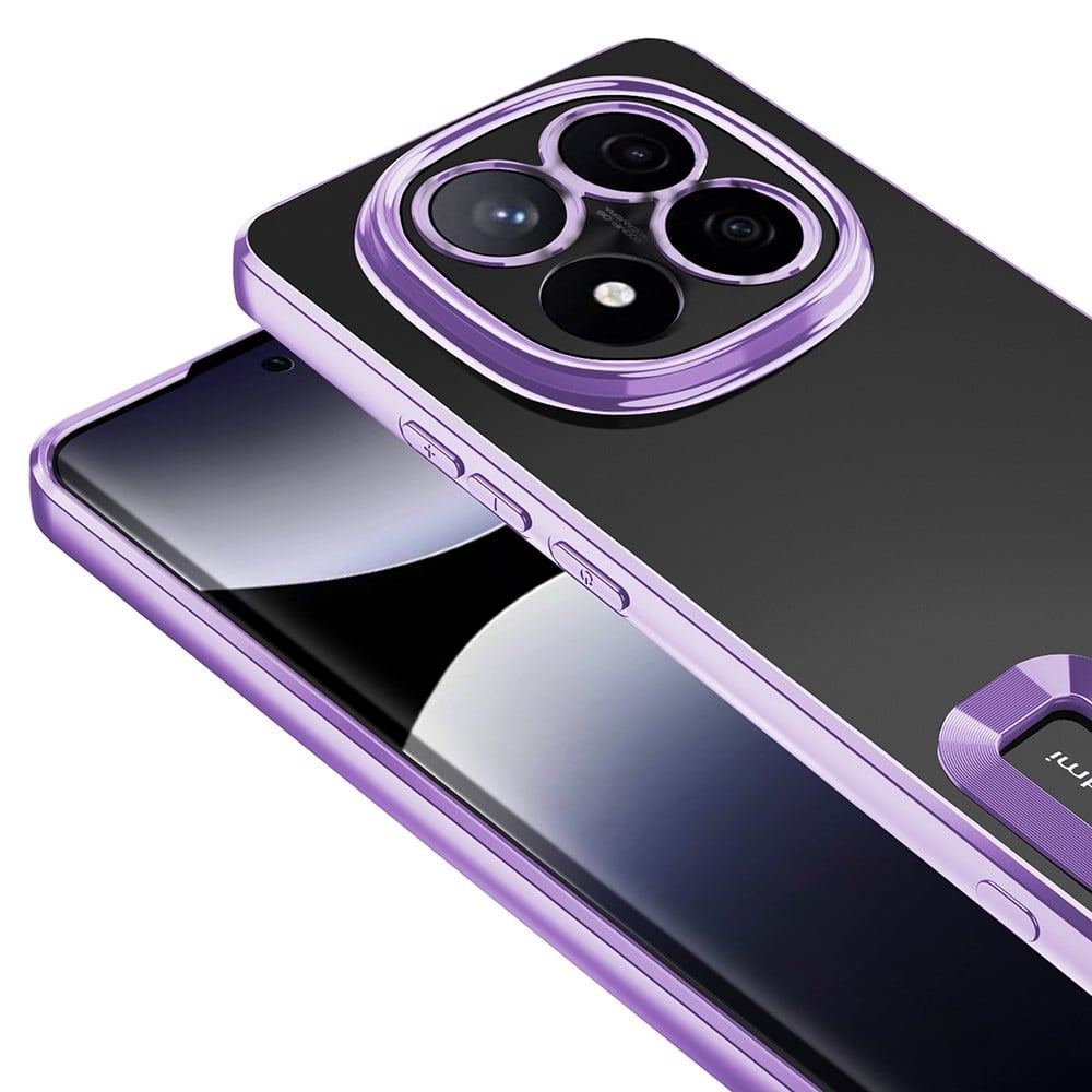 Xiaomi Redmi Note 14 Pro 5G Kılıf Kamera Korumalı Logo Gösteren Zore Omega Kapak