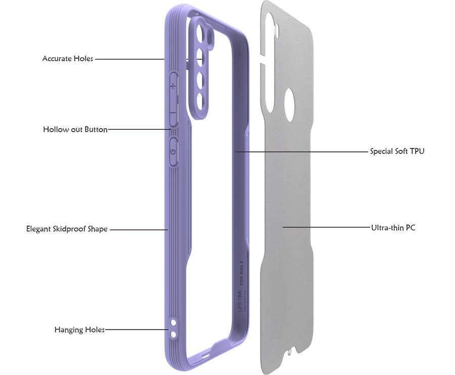 Xiaomi Redmi Note 8 Kılıf Zore Parfe Kapak