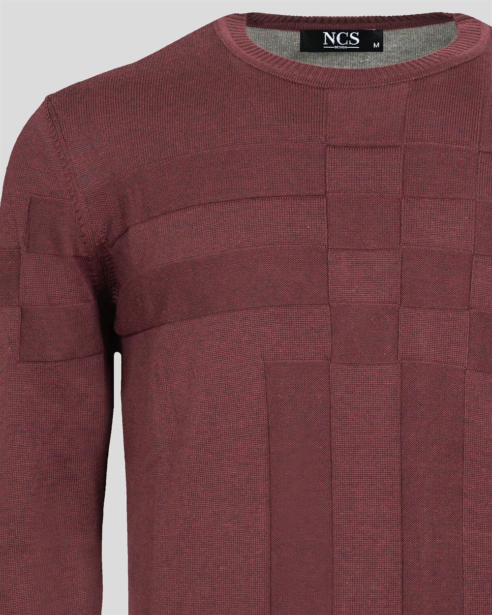  Mürdüm Erkek Triko Örgü Desenli Slim Fİt Kazak NCS JEANS 3638