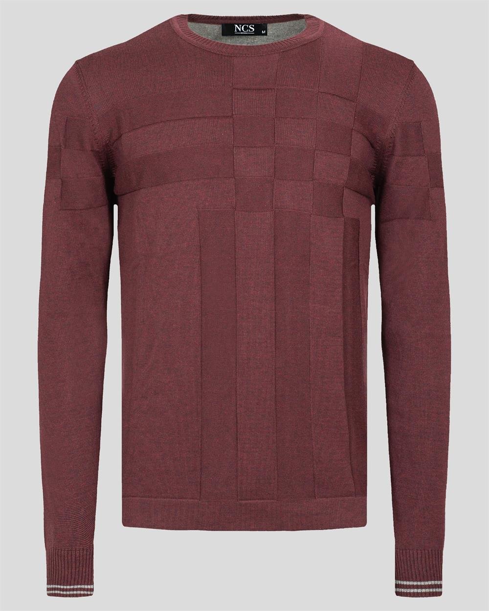  Mürdüm Erkek Triko Örgü Desenli Slim Fİt Kazak NCS JEANS 3638