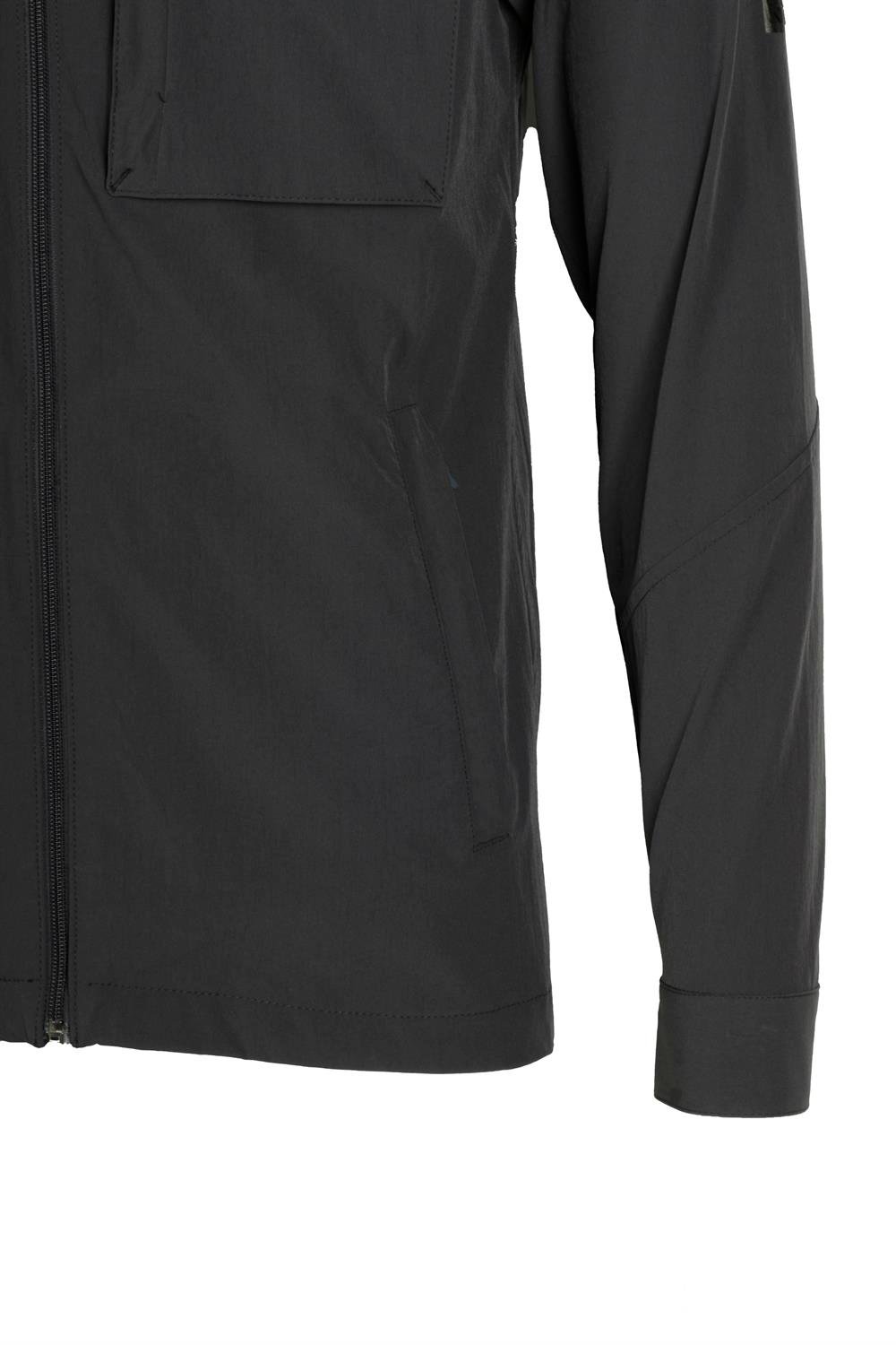 ERKEK Antrasit Waterproof Kapüşonlu Astarsız Slim Fit Baharlık ve Mevsimlik Mont 4511