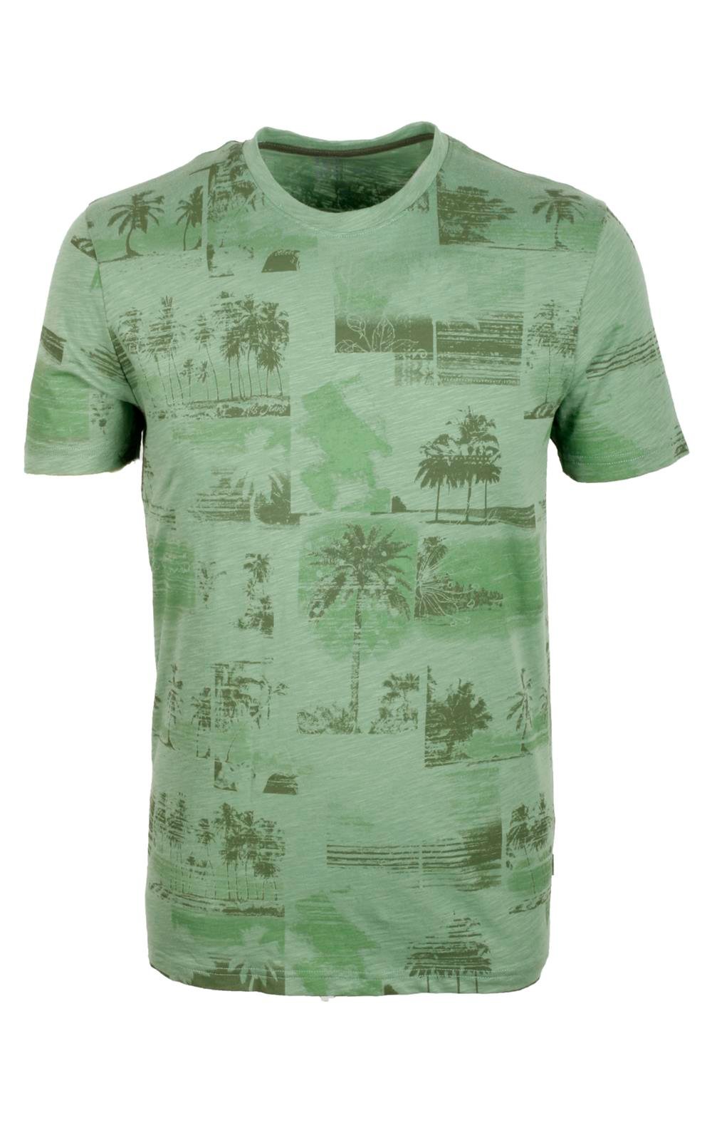 Erkek Çağla Slim Fit Baskılı Bisiklet Yaka %100 Pamuk T-shirt 1983