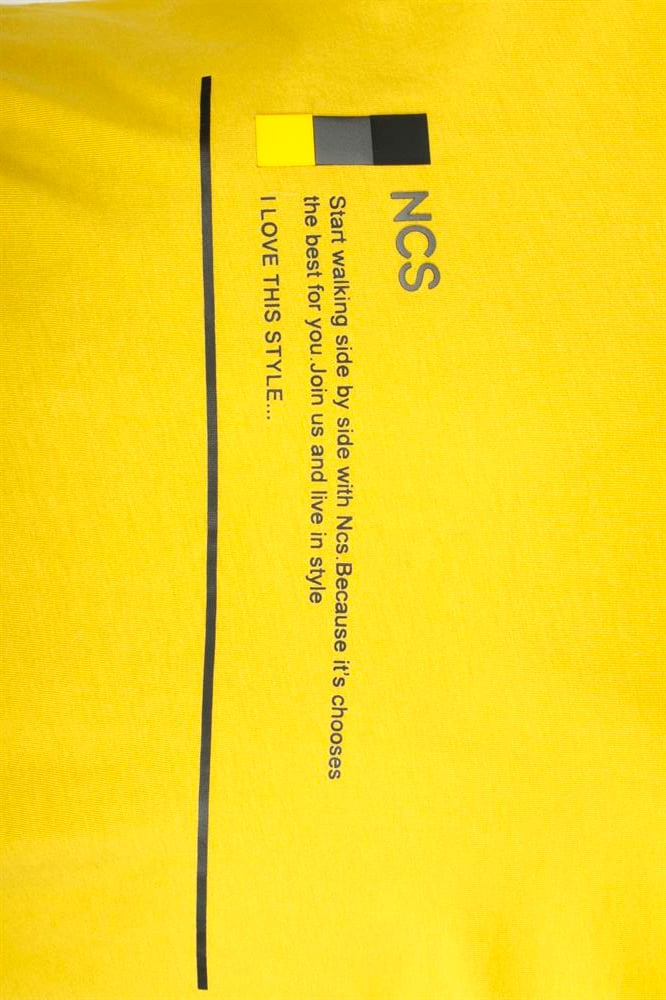 Erkek Citrone Bisiklet Yaka Slim Fit Baskılı %100 Pamuk T-shirt Jeans 1943