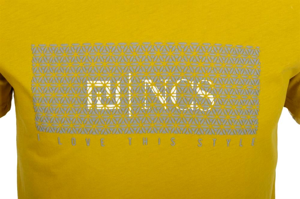 Erkek Citrone Yüksek Baskı Slim Fit Bisiklet Yaka Baskılı %100 Pamuk T-shirt Jeans 1925 