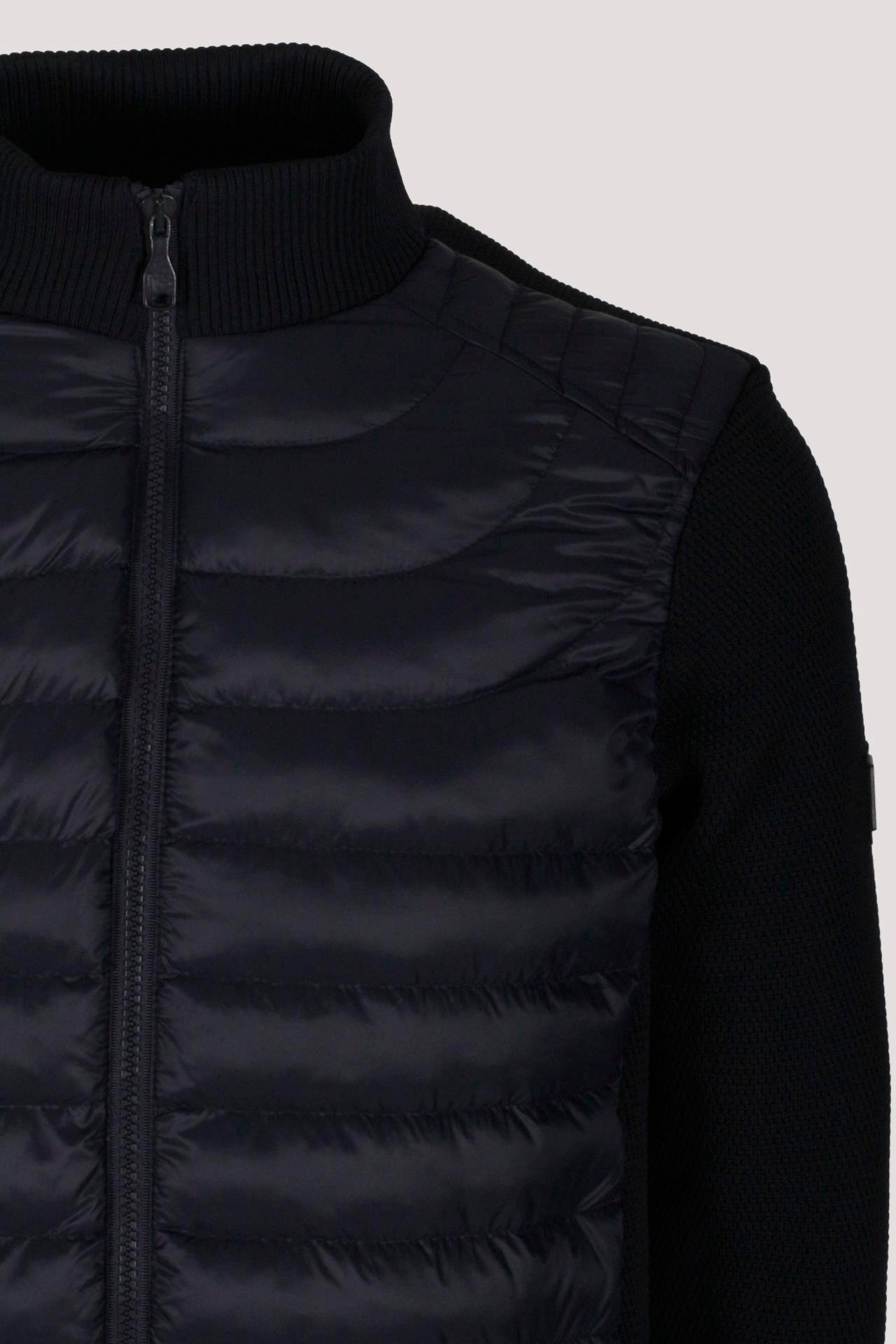 Erkek Lacivert Zırh Örme Hırka Fermuarlı Dik Yaka Slim Fit İnce Astarlı Mevsimlik Cardigan NCS JEANS 4517