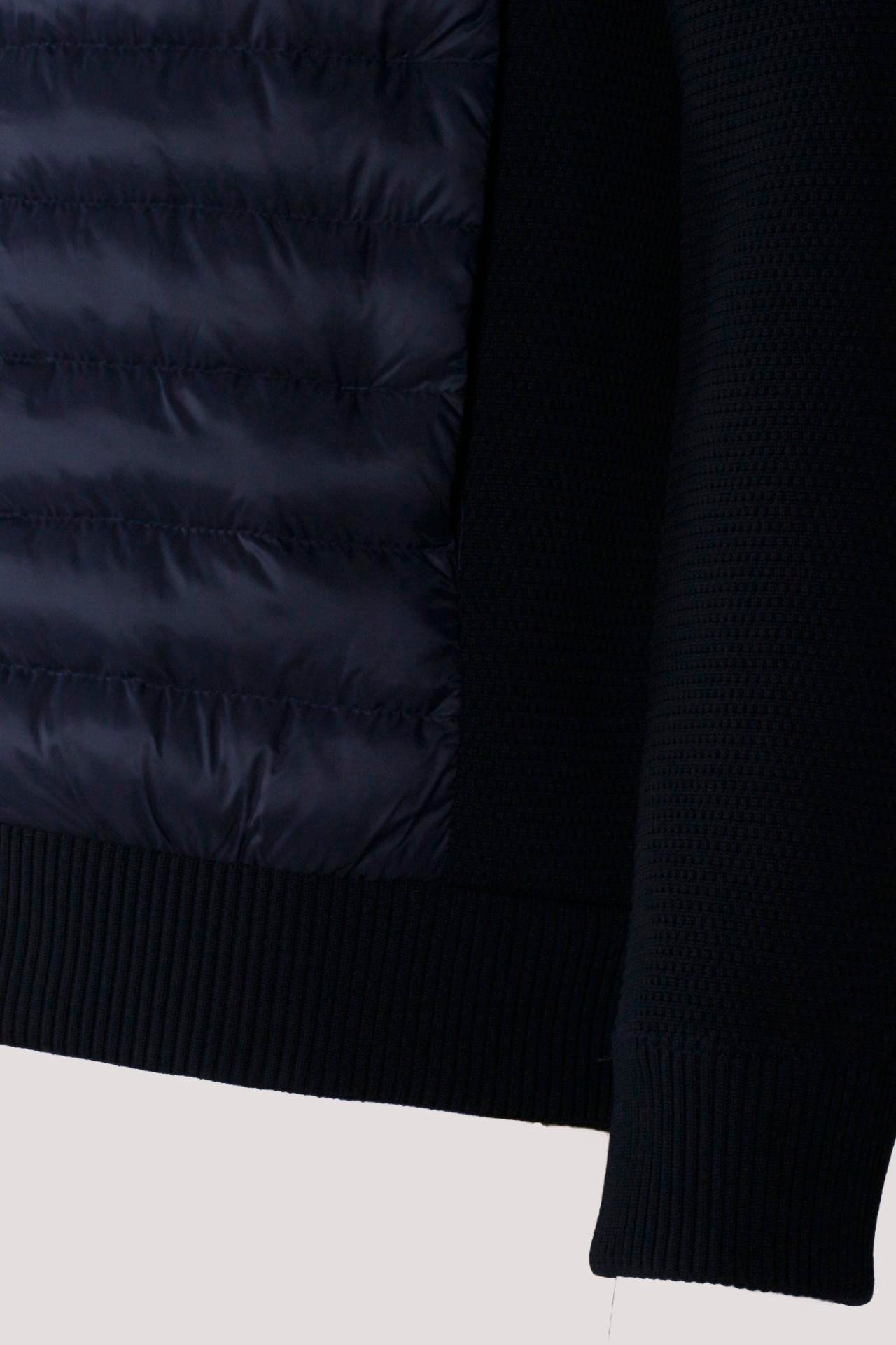 Erkek Lacivert Zırh Örme Hırka Fermuarlı Dik Yaka Slim Fit İnce Astarlı Mevsimlik Cardigan NCS JEANS 4517