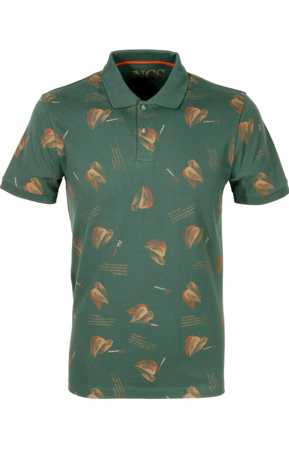 Erkek Neft Slim Fit Polo Yaka Baskılı Tshirt 1202