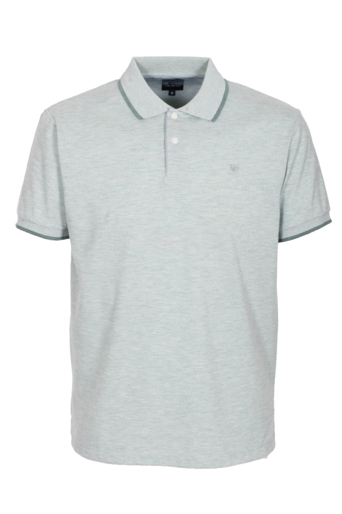 Erkek Polo Yaka Tişört %100 Pamuk Slim Fit Ribanalı Kol T-shirt NCS JEANS 1245