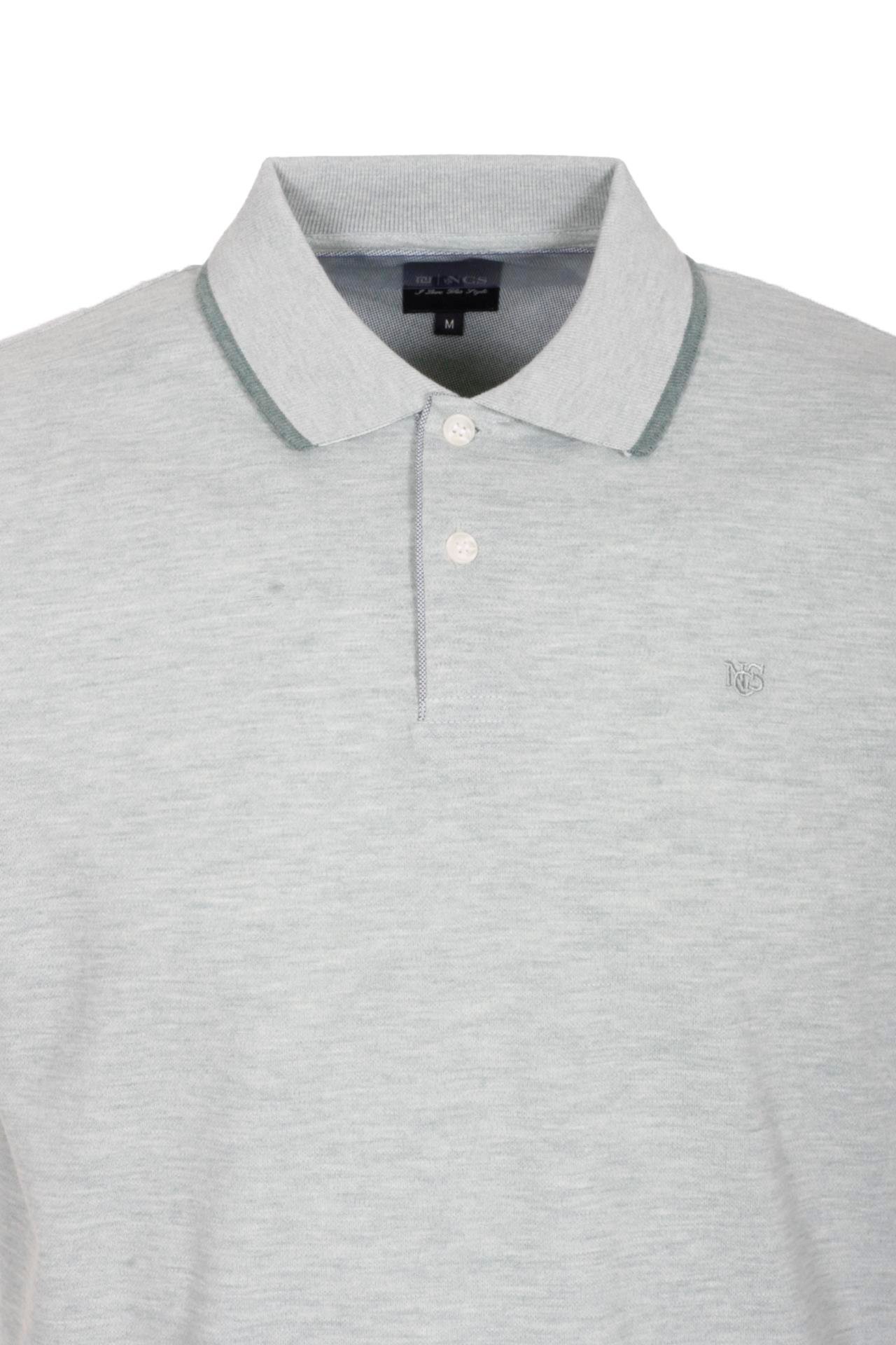 Erkek Polo Yaka Tişört %100 Pamuk Slim Fit Ribanalı Kol T-shirt NCS JEANS 1245