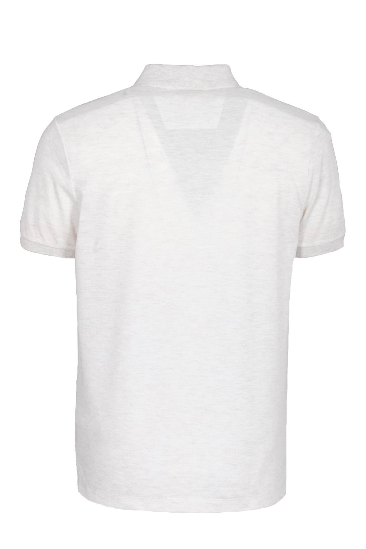 Erkek Polo Yaka Tişört Bej Dokulu %100 Pamuk Slim Fit Ribanalı Kol T-shirt NCS JEANS 1250