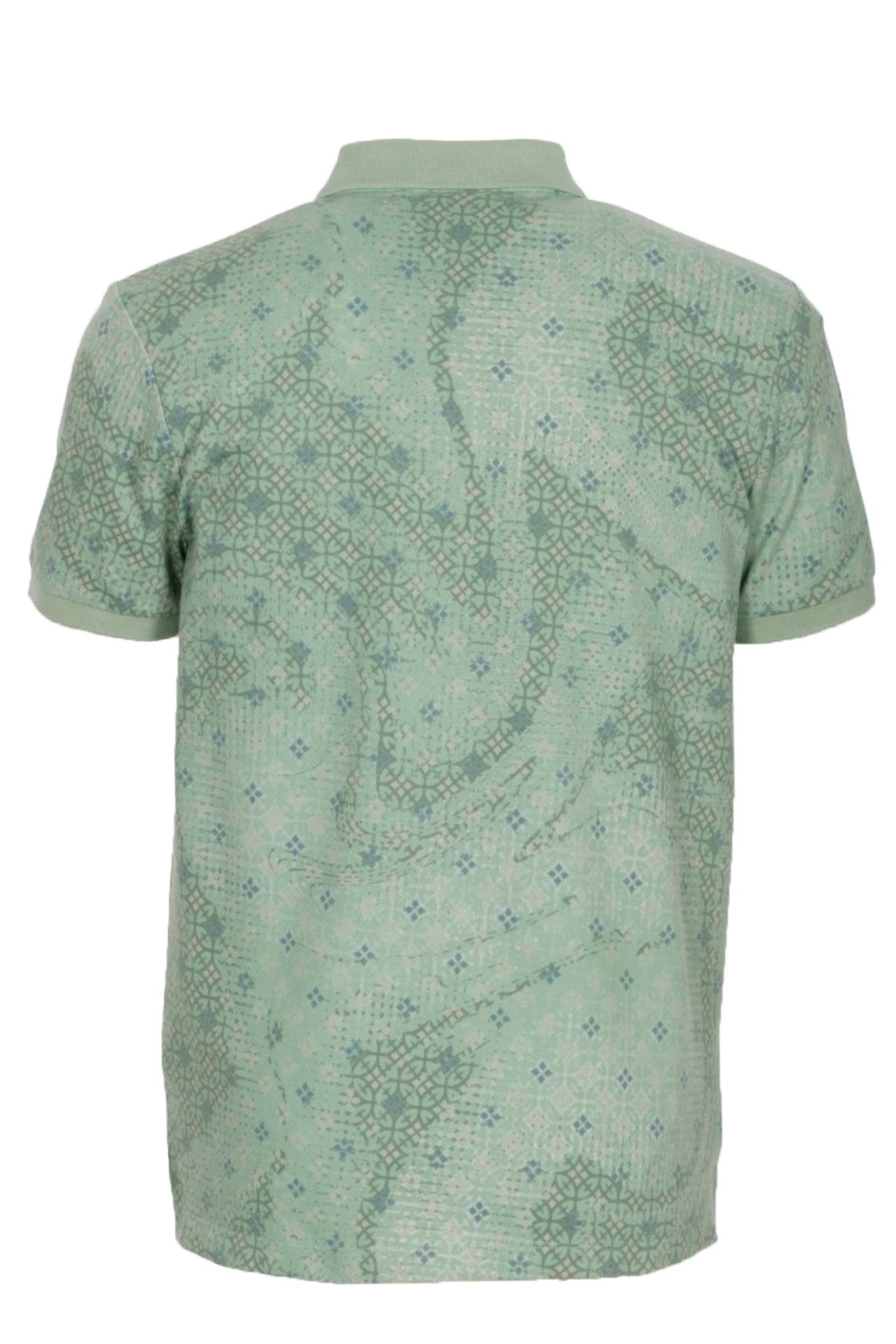 Erkek Polo Yaka Tişört Çağla Slim Fit Ribanalı Kol Pamuklu Baskılı T-shirt NCS JEANS 1252