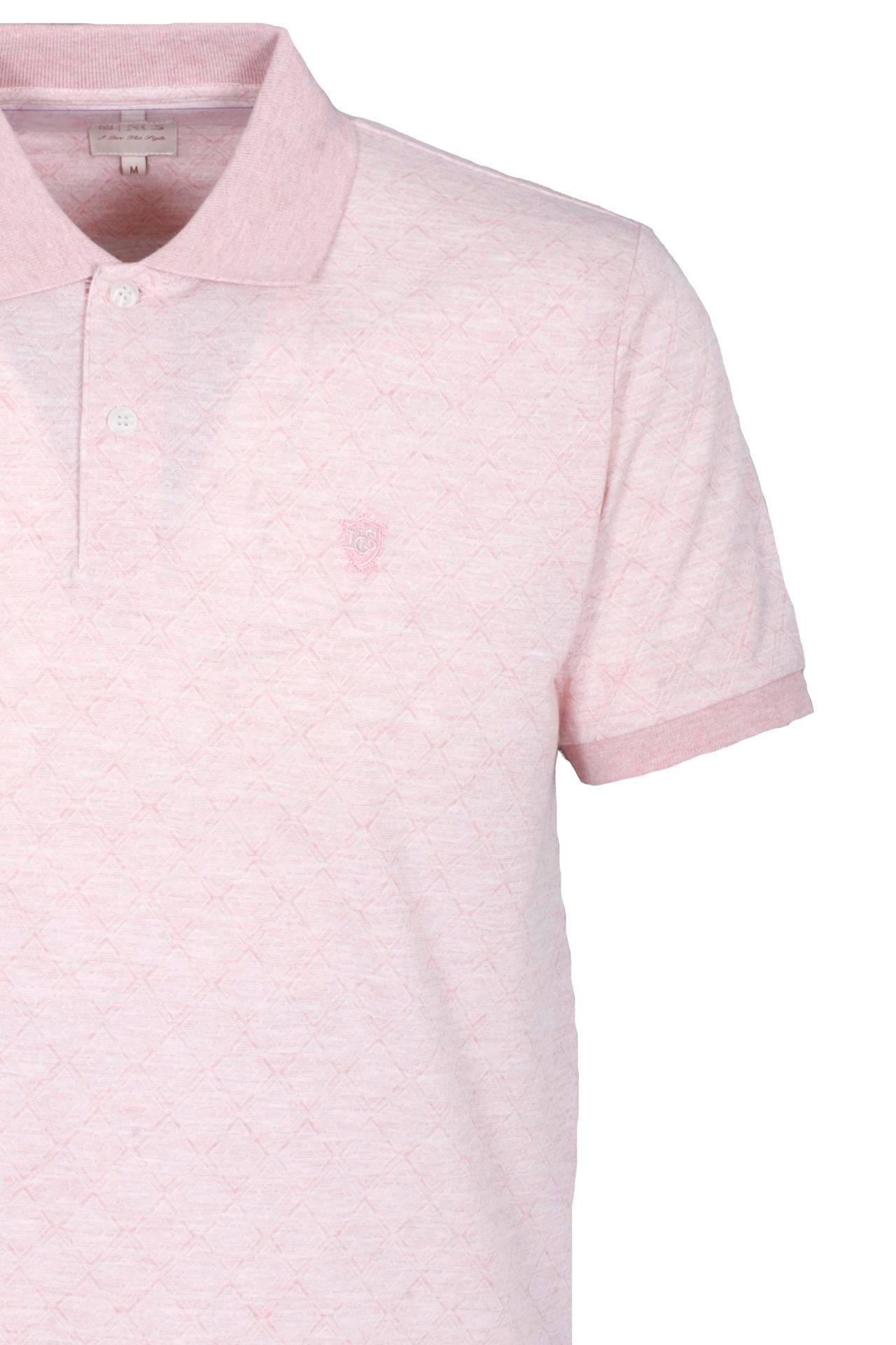 Erkek Polo Yaka Tişört Nar Çiçeği Dokulu %100 Pamuk Slim Fit Ribanalı Kol T-shirt NCS JEANS 1250