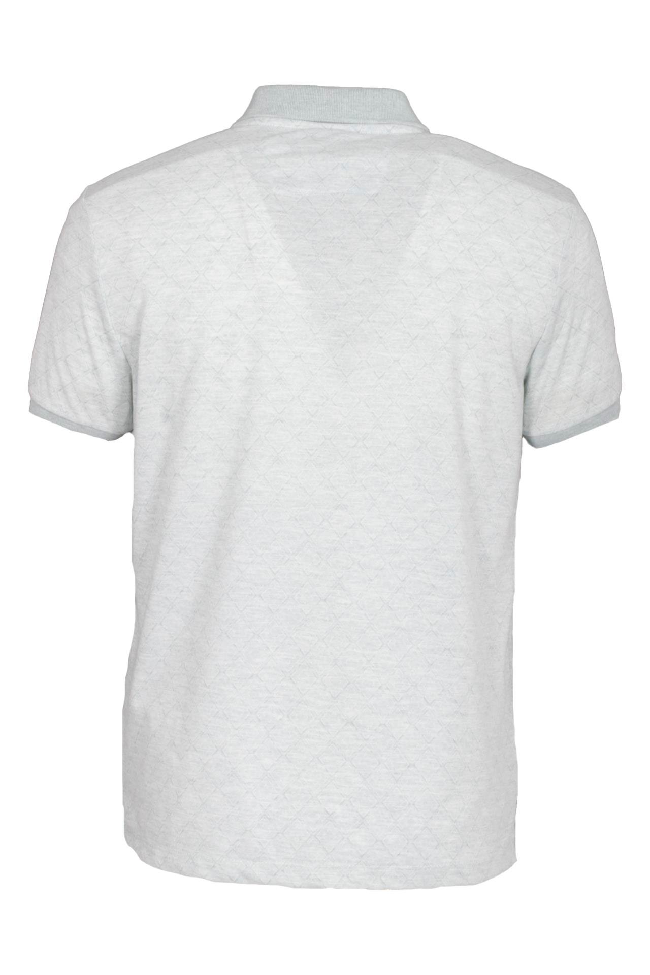 Erkek Polo Yaka Tişört Yeşil Dokulu %100 Pamuk Slim Fit Ribanalı Kol T-shirt NCS JEANS 1250