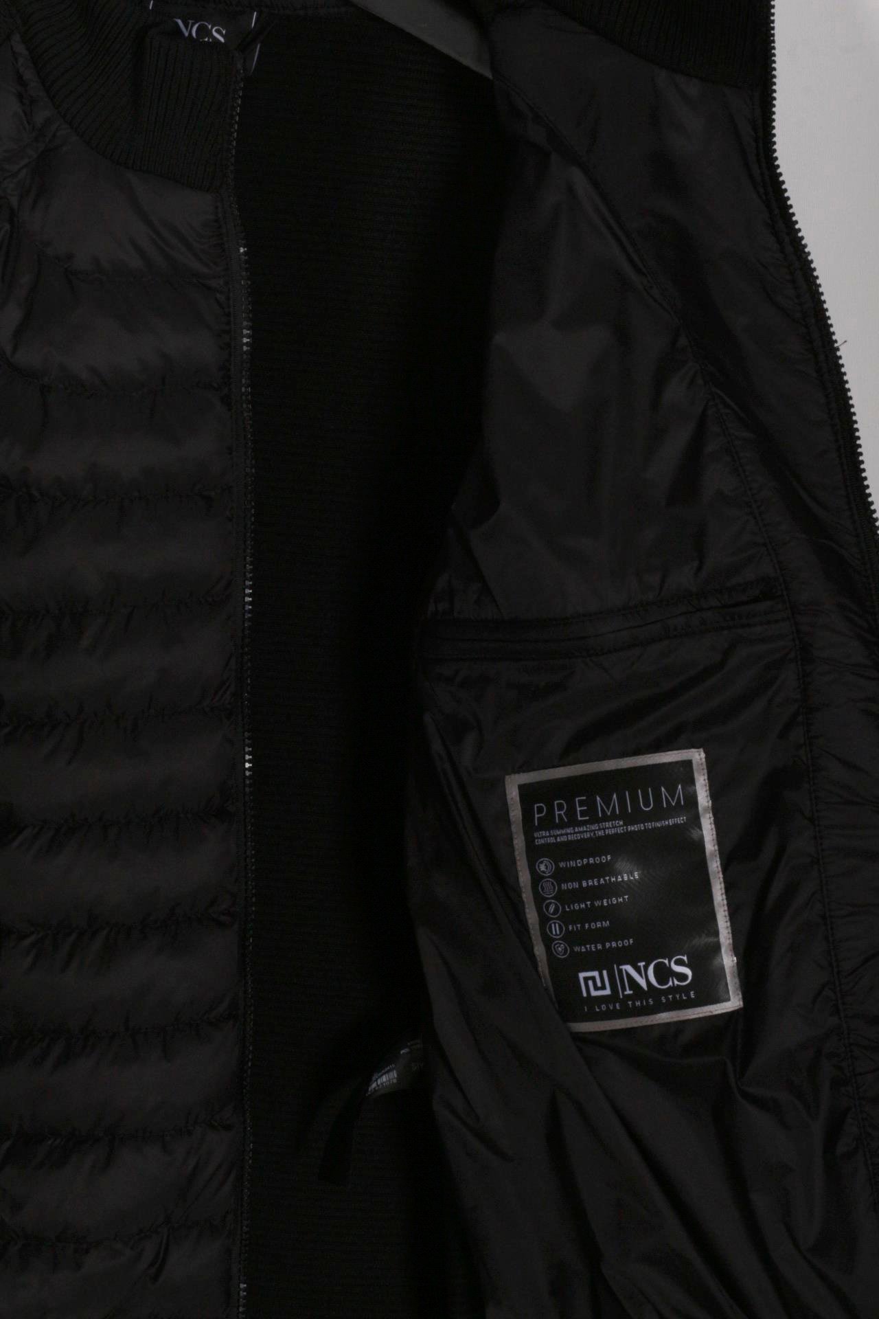 Erkek Siyah Zırh Örme Hırka Fermuarlı Dik Yaka Slim Fit İnce Astarlı Mevsimlik Cardigan NCS JEANS 4517