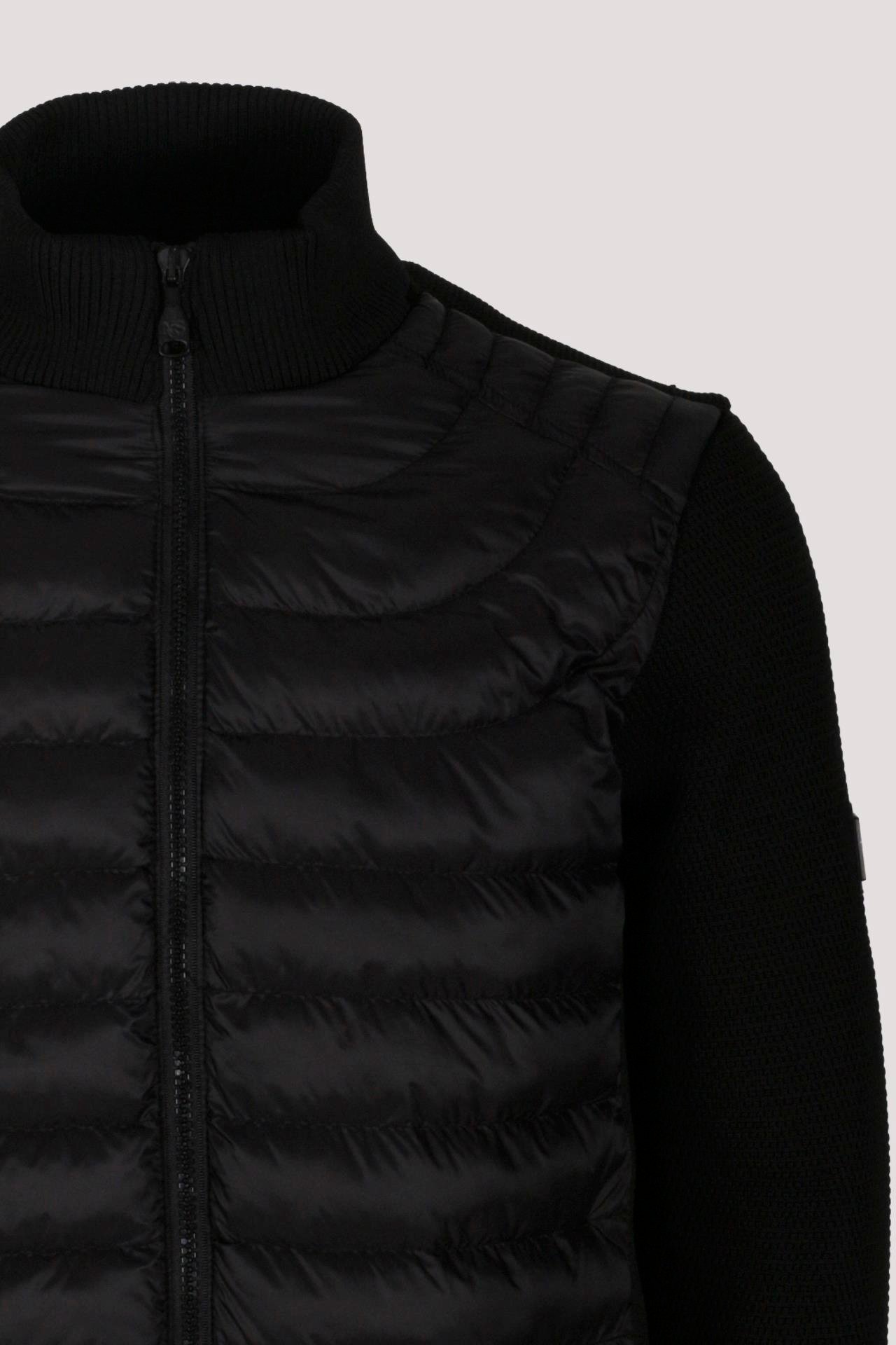 Erkek Siyah Zırh Örme Hırka Fermuarlı Dik Yaka Slim Fit İnce Astarlı Mevsimlik Cardigan NCS JEANS 4517