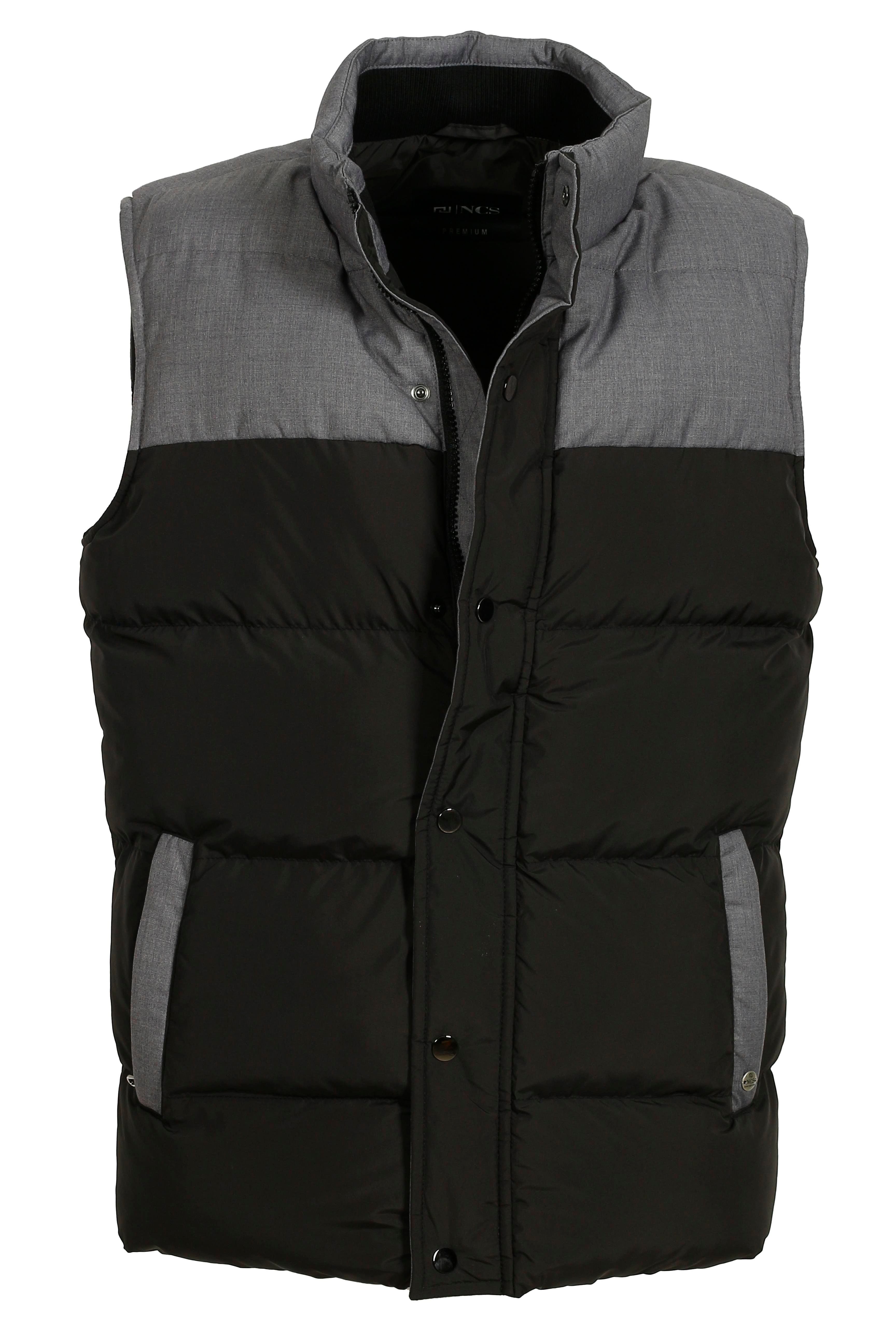 Erkek Slim Fit Siyah Rüzgar ve Su İtici Termo İç Astarlı Nefes Alabilen Yelek NCS JEANS 4516