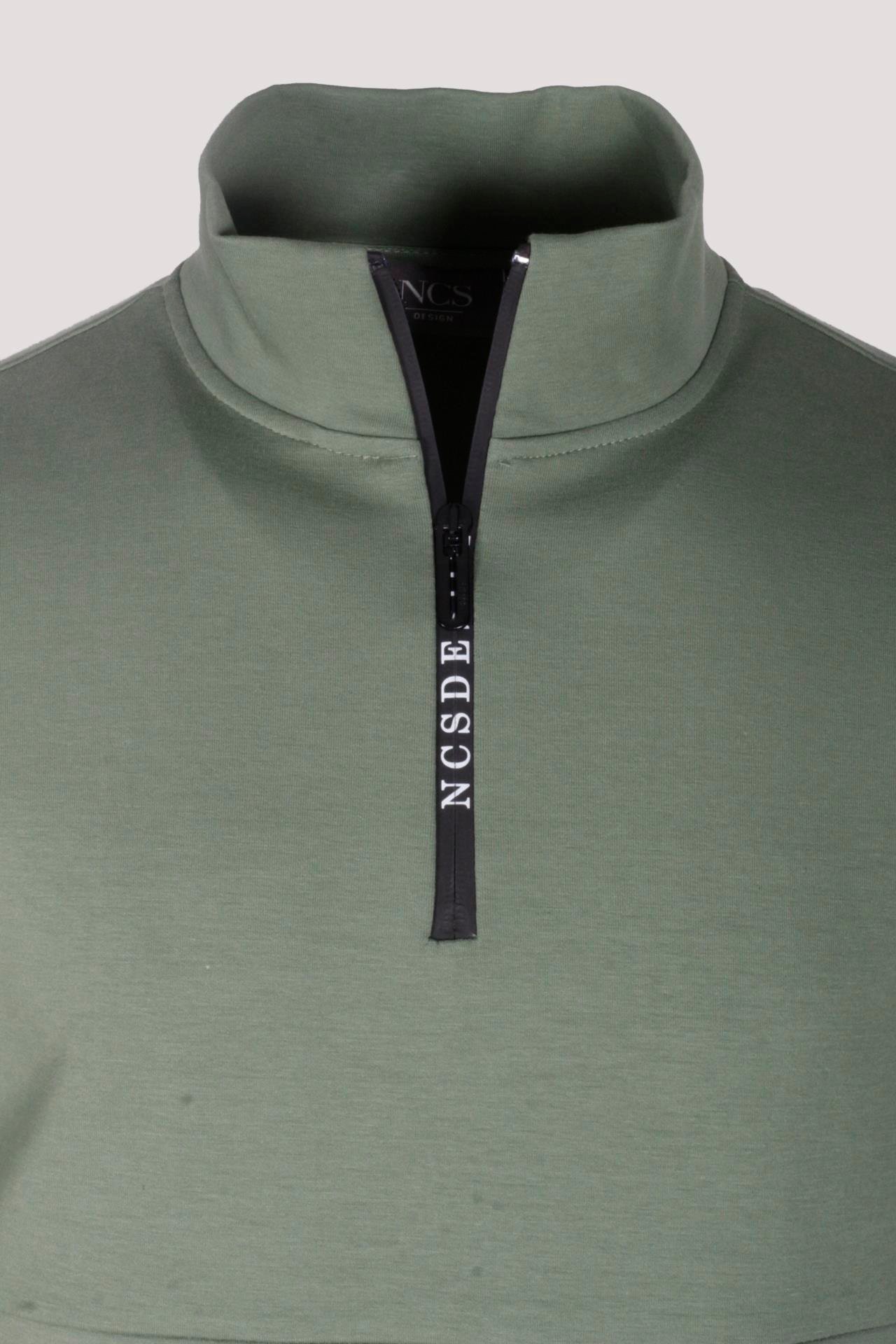 Erkek Sweatshirt Fermuarlı Dik Yakalı Double Face 2 Ön Cepli Relax Fit Çağla Sweat NCS JEANS 1651