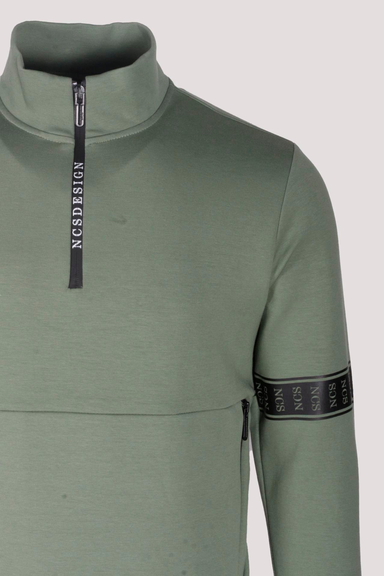 Erkek Sweatshirt Fermuarlı Dik Yakalı Double Face 2 Ön Cepli Relax Fit Çağla Sweat NCS JEANS 1651