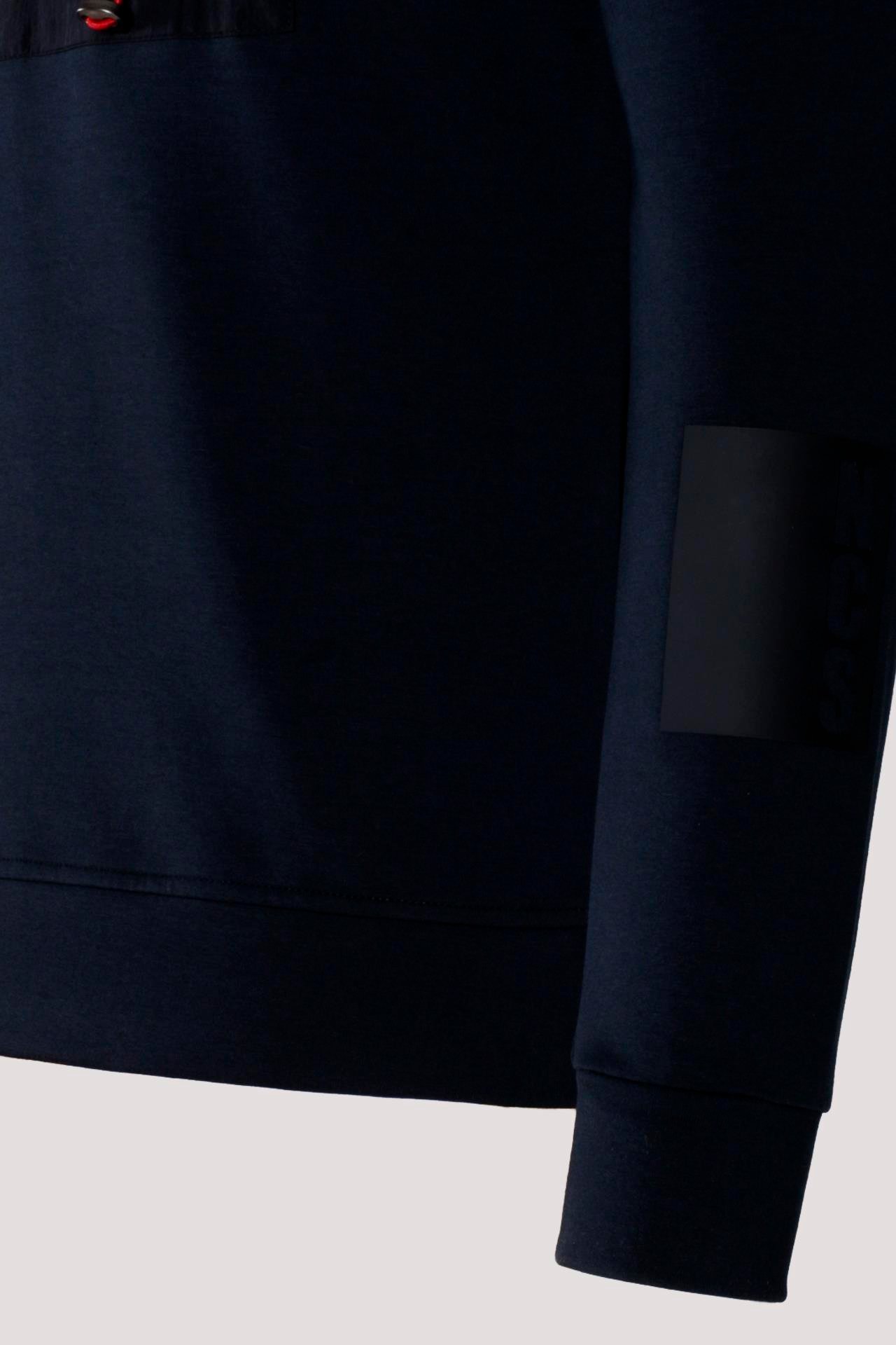 Erkek Sweatshirt Lacivert Ön Cep Detaylı Relaxed Fit Double Face Crewneck NCS JEANS 1640