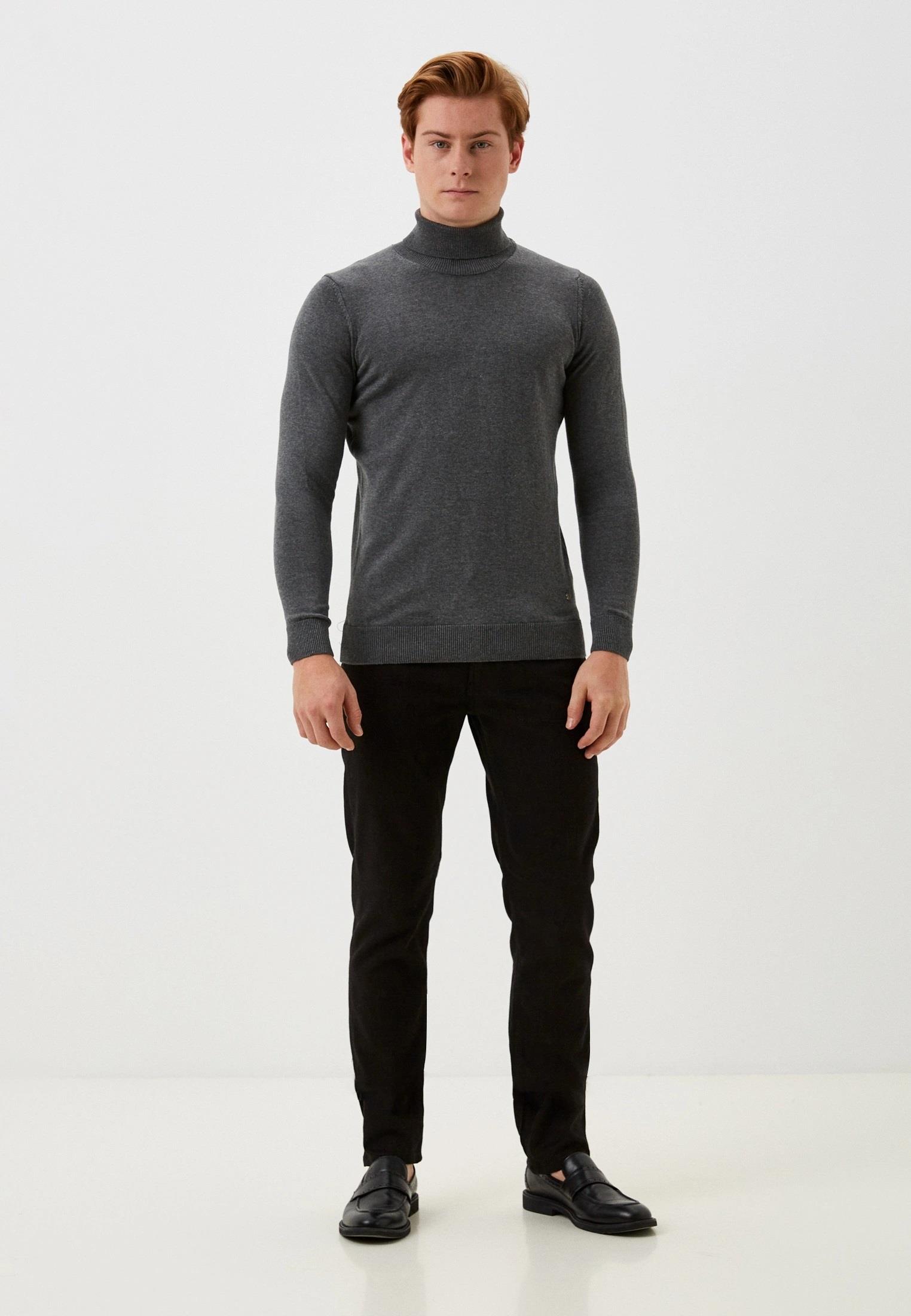 Erkek Tam Balıkçı Boğazlı Triko Koyu Grimelanj Slim Fit Pamuklu Sık Örme Kazak NCS JEANS 3003