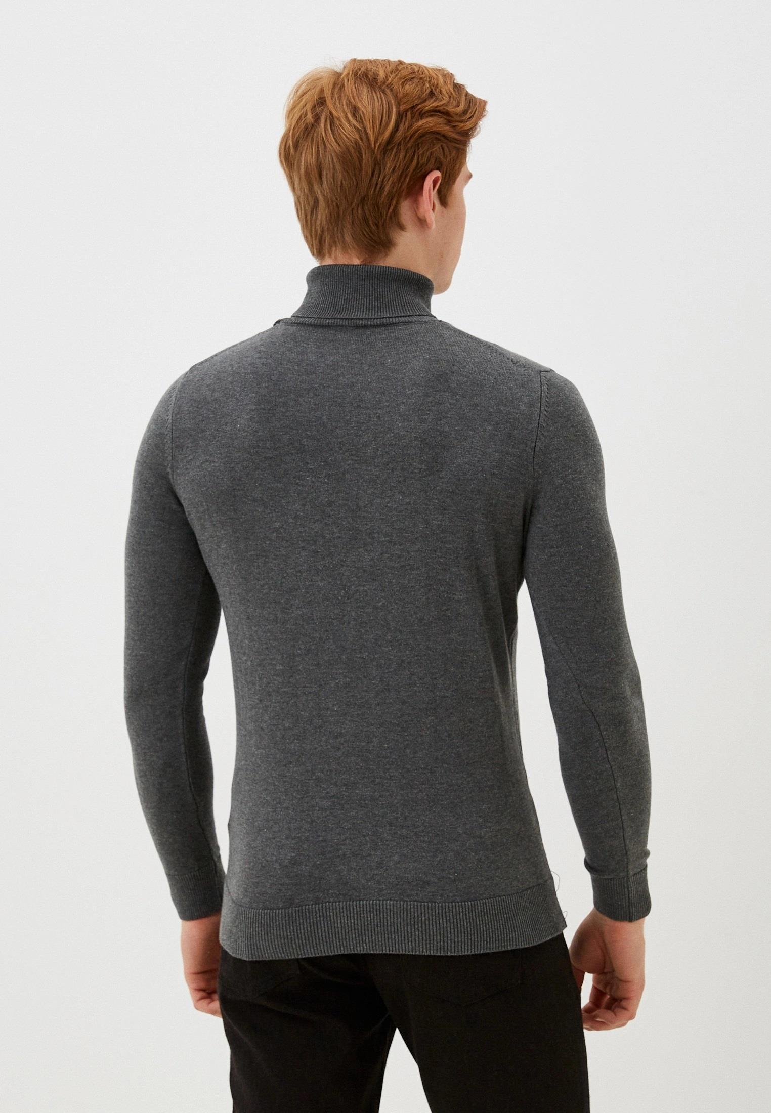 Erkek Tam Balıkçı Boğazlı Triko Koyu Grimelanj Slim Fit Pamuklu Sık Örme Kazak NCS JEANS 3003