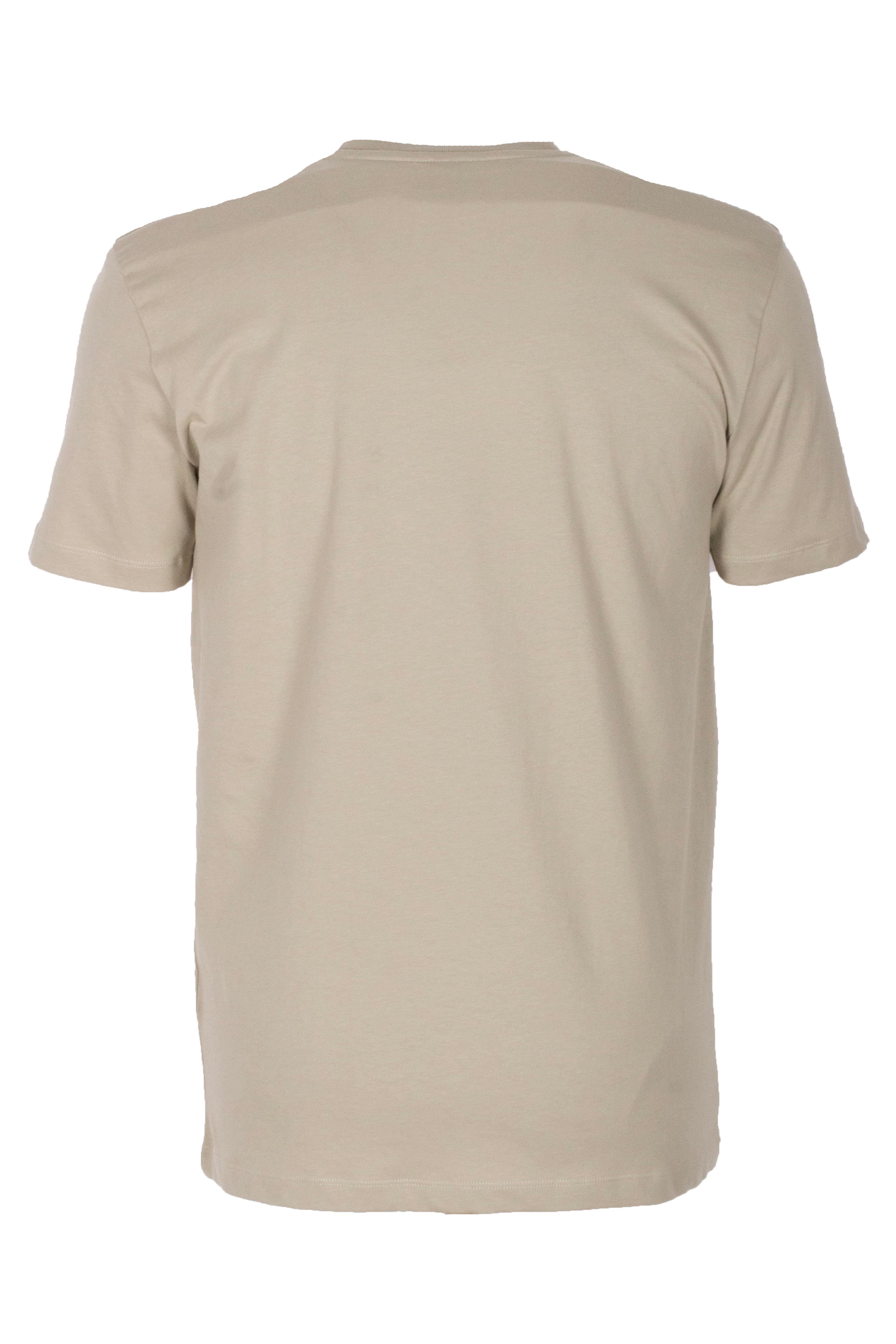 Erkek Tişört Bisiklet Yaka Olive Slim Fit Baskılı T-shirt NCS JEANS 1298