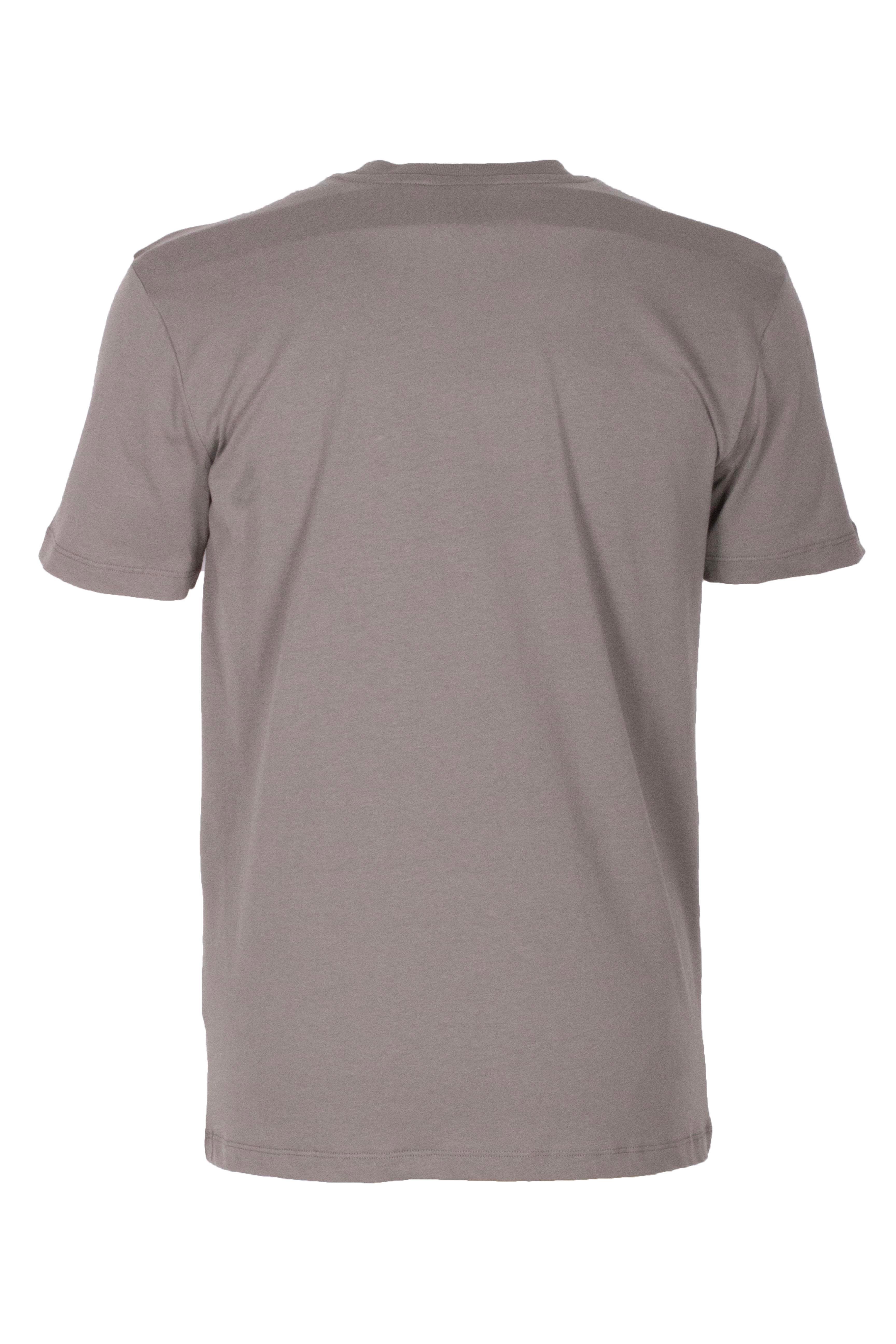 Erkek Tişört Bisiklet Yaka Slim Fit Açık Haki %100 Pamuk Baskılı T-shirt NCS JEANS 1300