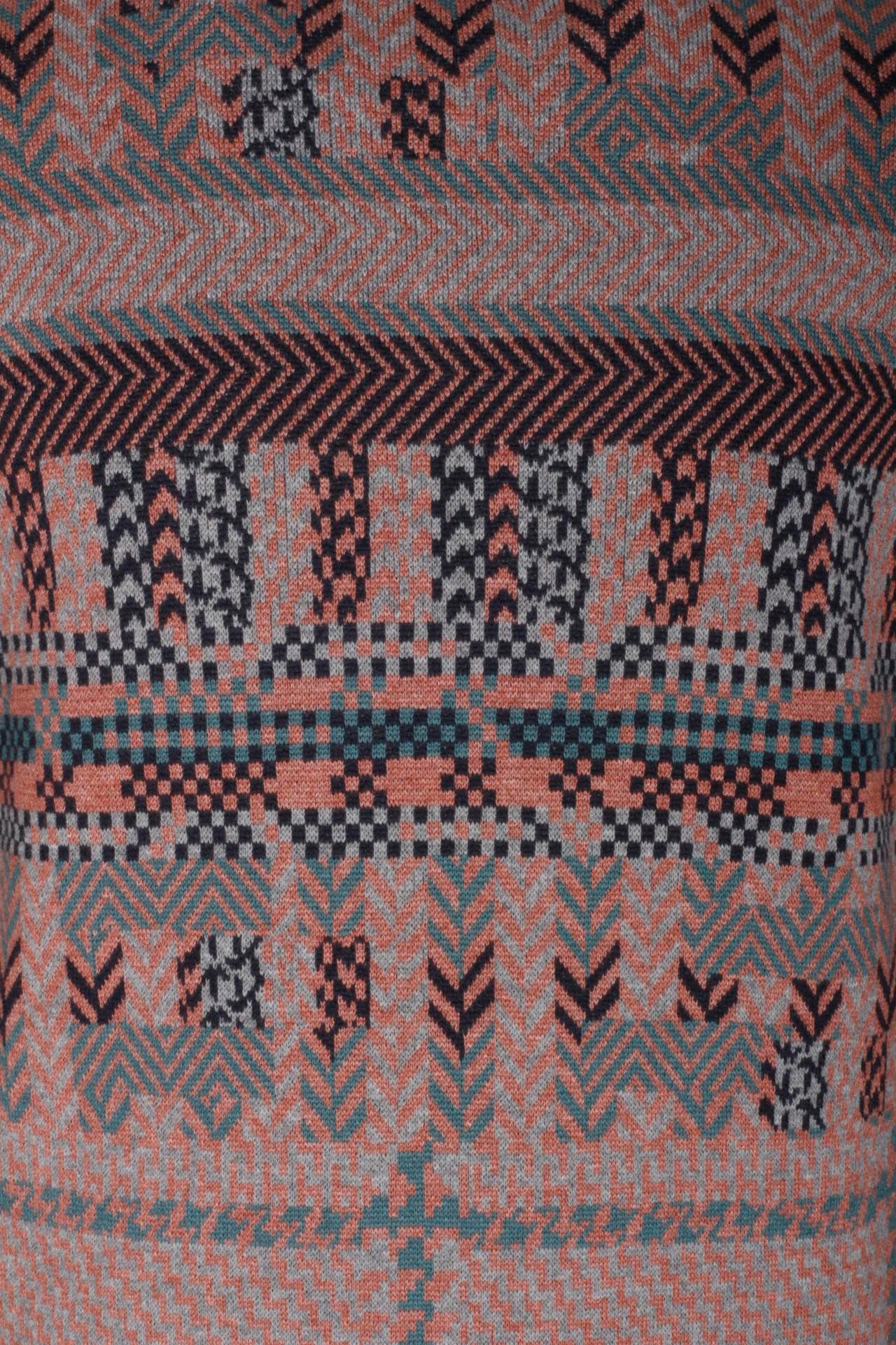 Erkek Triko Lacivert Bisiklet Yaka Desenli Slim Fit Pamuklu Kazak NCS JEANS 3721