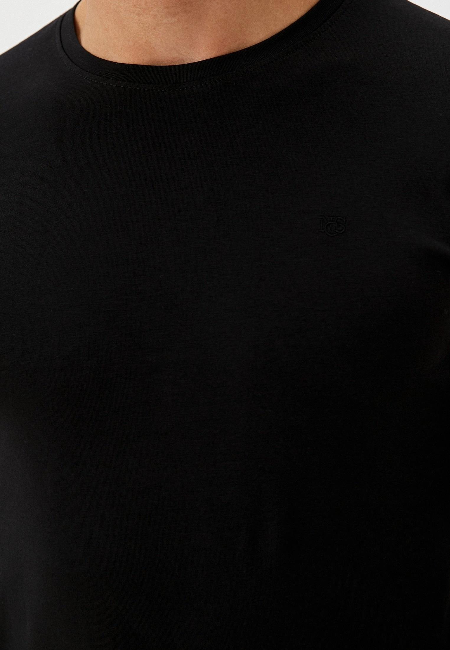 Erkek Uzun Kol Siyah Bisiklet Yaka Penye Slim Fit Supreme Kumaş Üst Penye NCS JEANS 1052