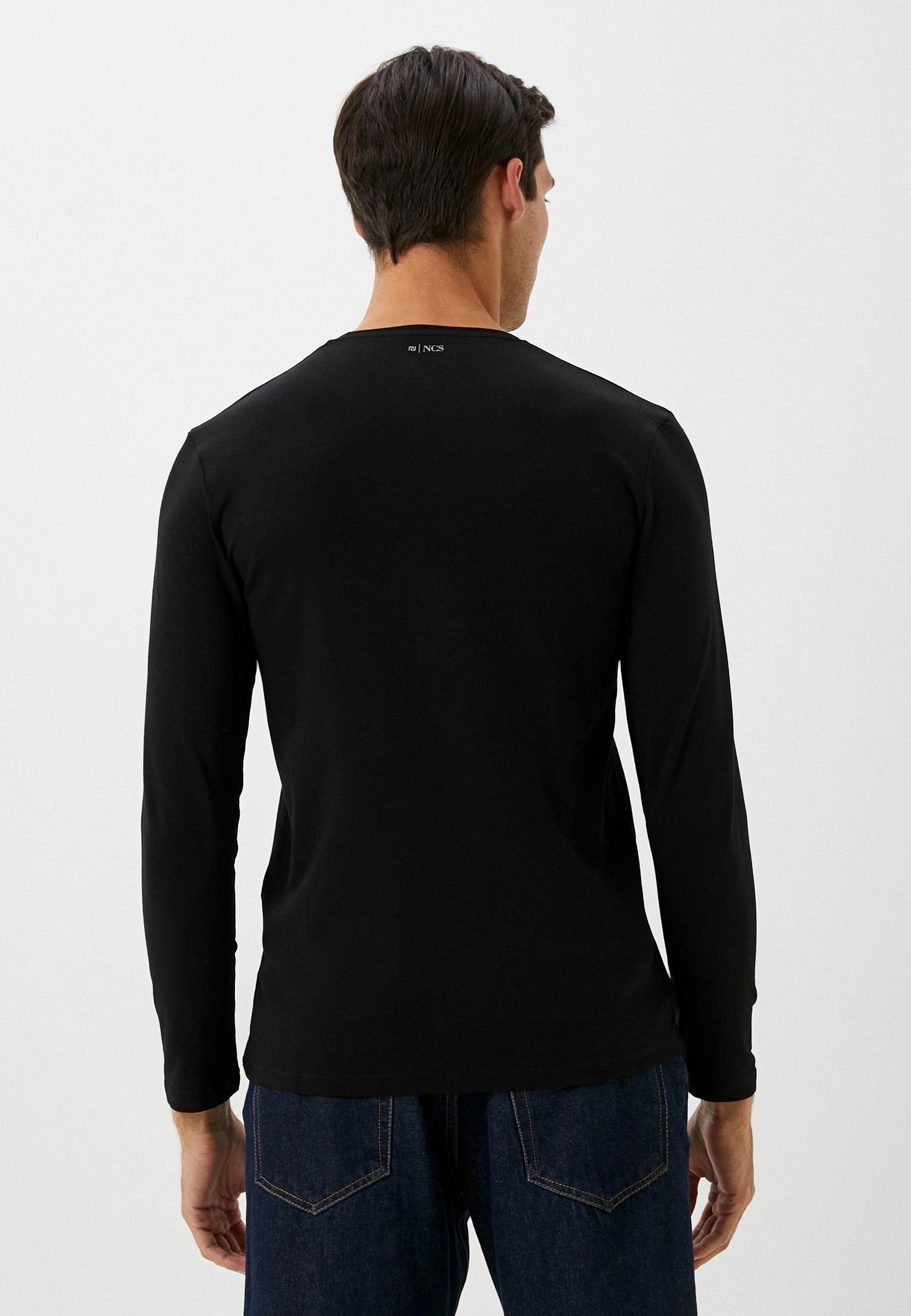 Erkek Uzun Kol Siyah Bisiklet Yaka Penye Slim Fit Supreme Kumaş Üst Penye NCS JEANS 1052