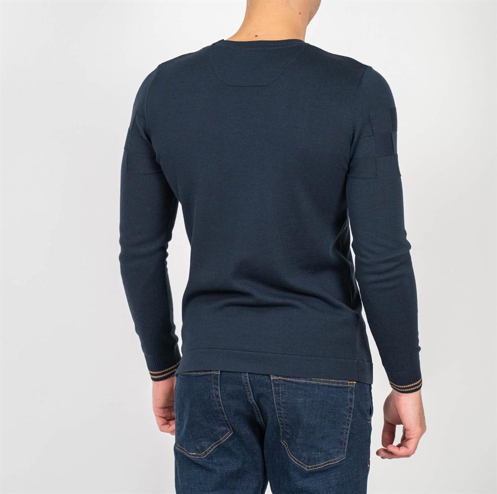 Lacivert Erkek Triko Örgü Desenli Slim Fİt  Kazak NCS JEANS 3638