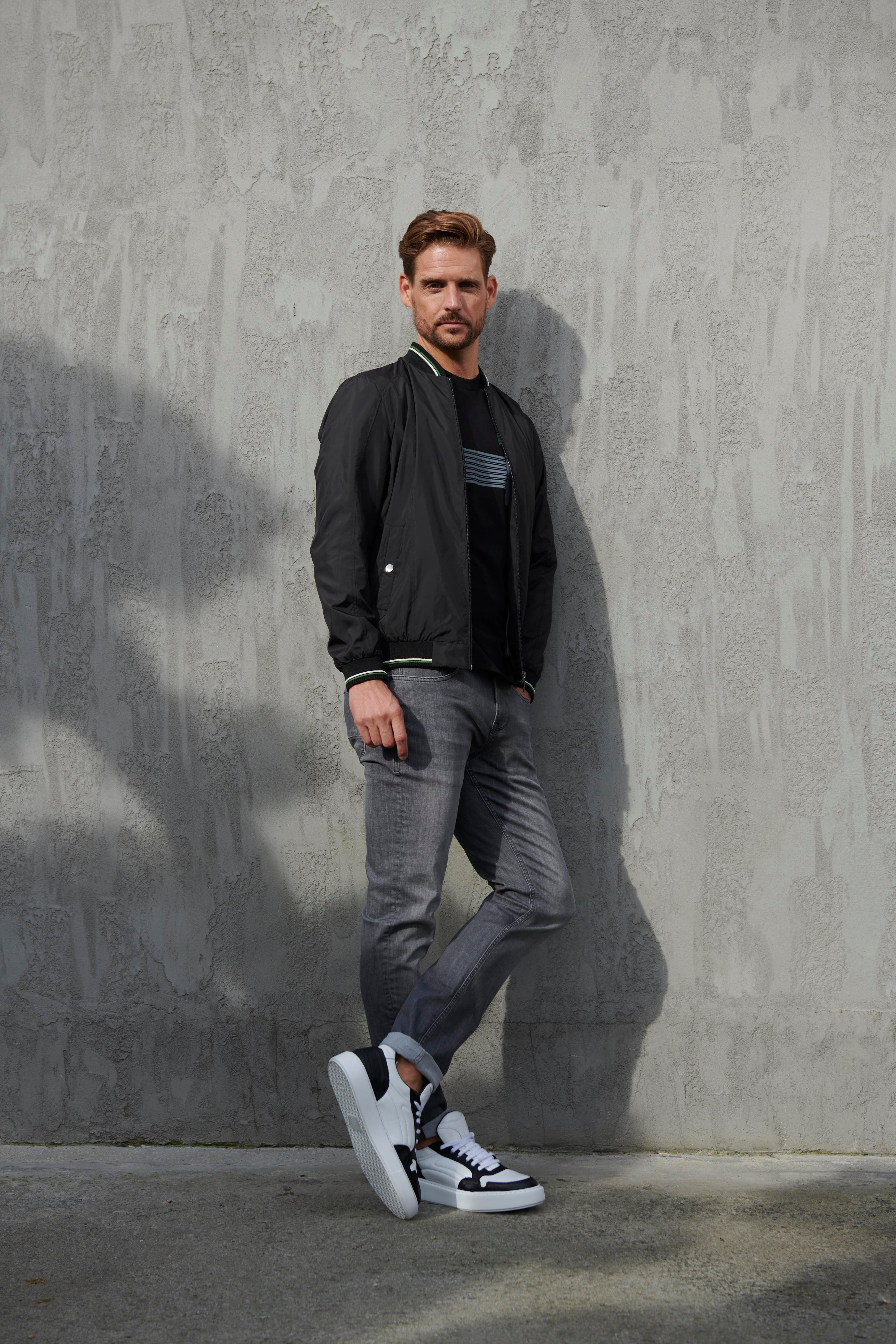 NCS JEANSErkek Siyah Ribanalı Bomber Ceket Jeans 49864986