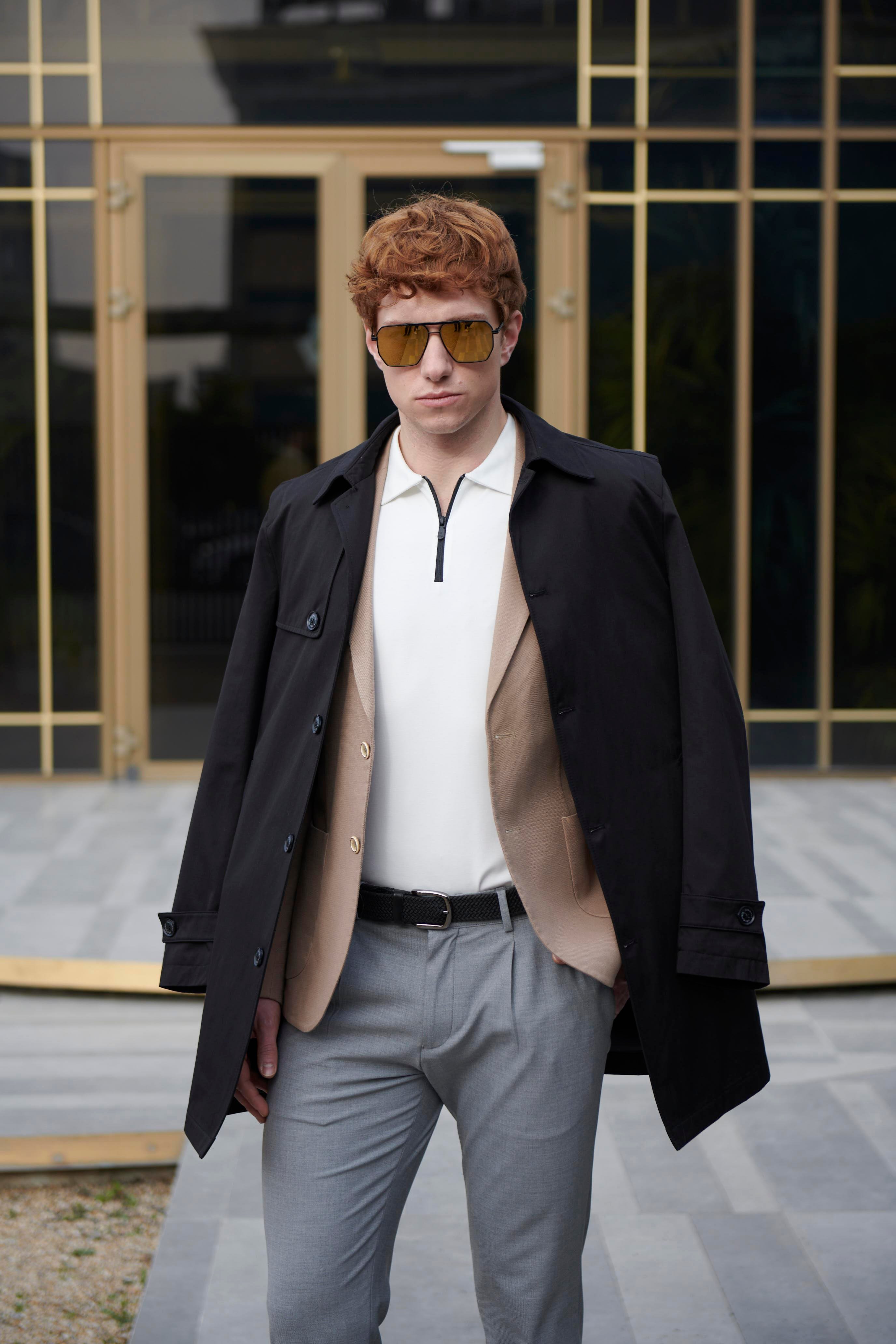 NCS JEANSErkek Casual Camel Slim Fit Dar Kesim Blazer Ceket 48644864