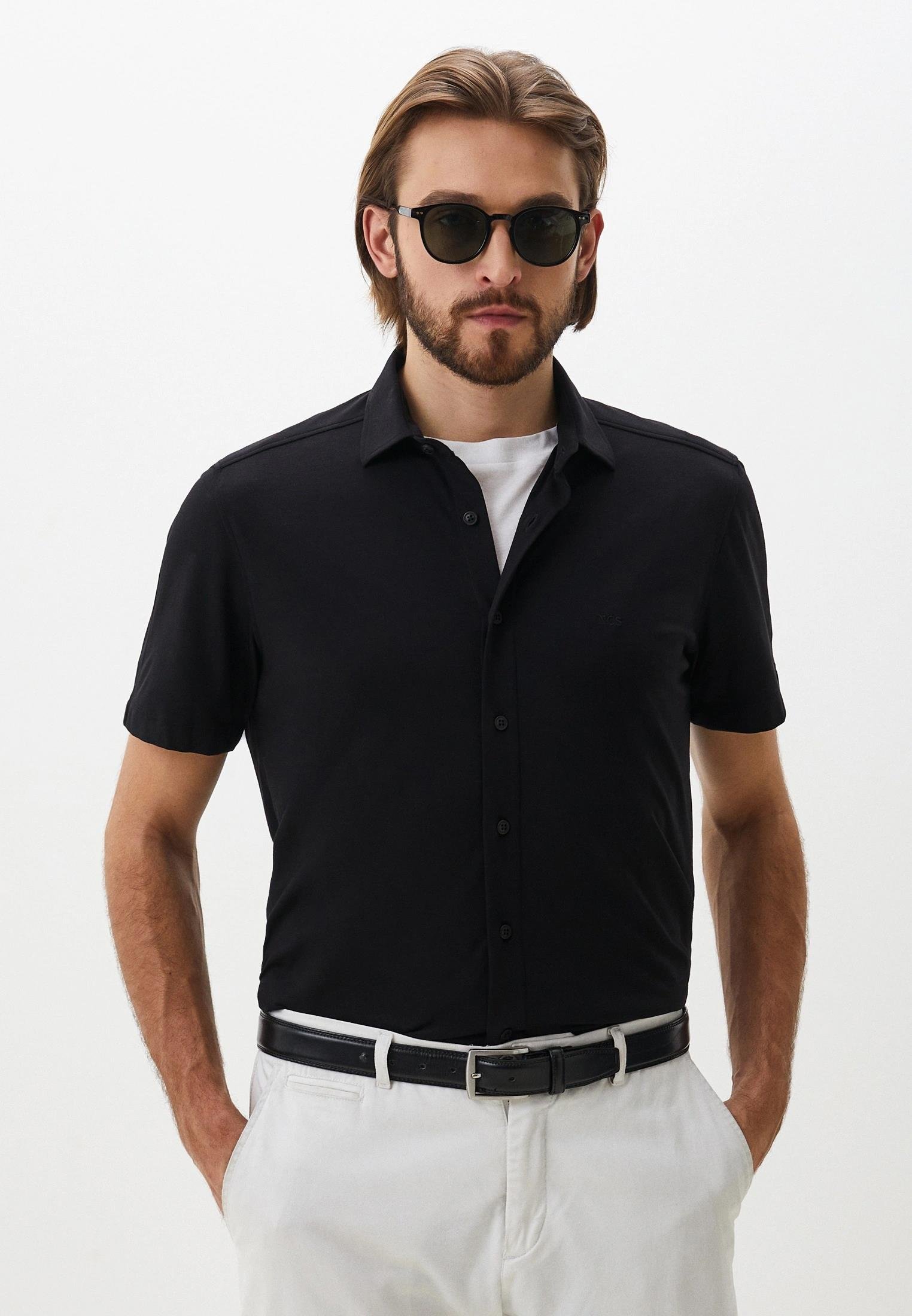 NCS JEANSErkek Gömlek Kısa Kollu Siyah Slim Fit NCS JEANS 72867286