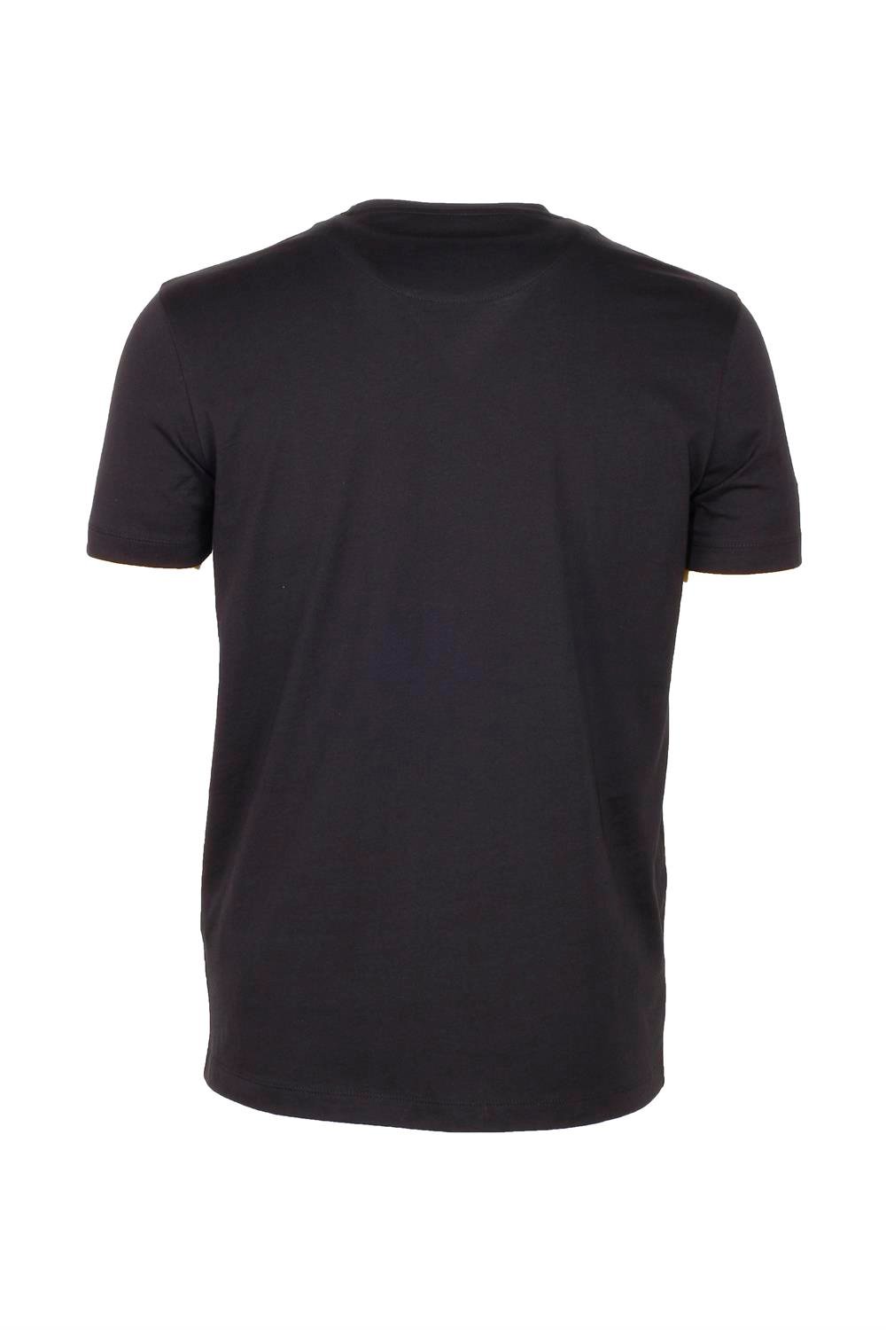 Ncs Siyah Bisiklet Yaka Slim Fit Dar Kesim Baskılı T-shirt 1216