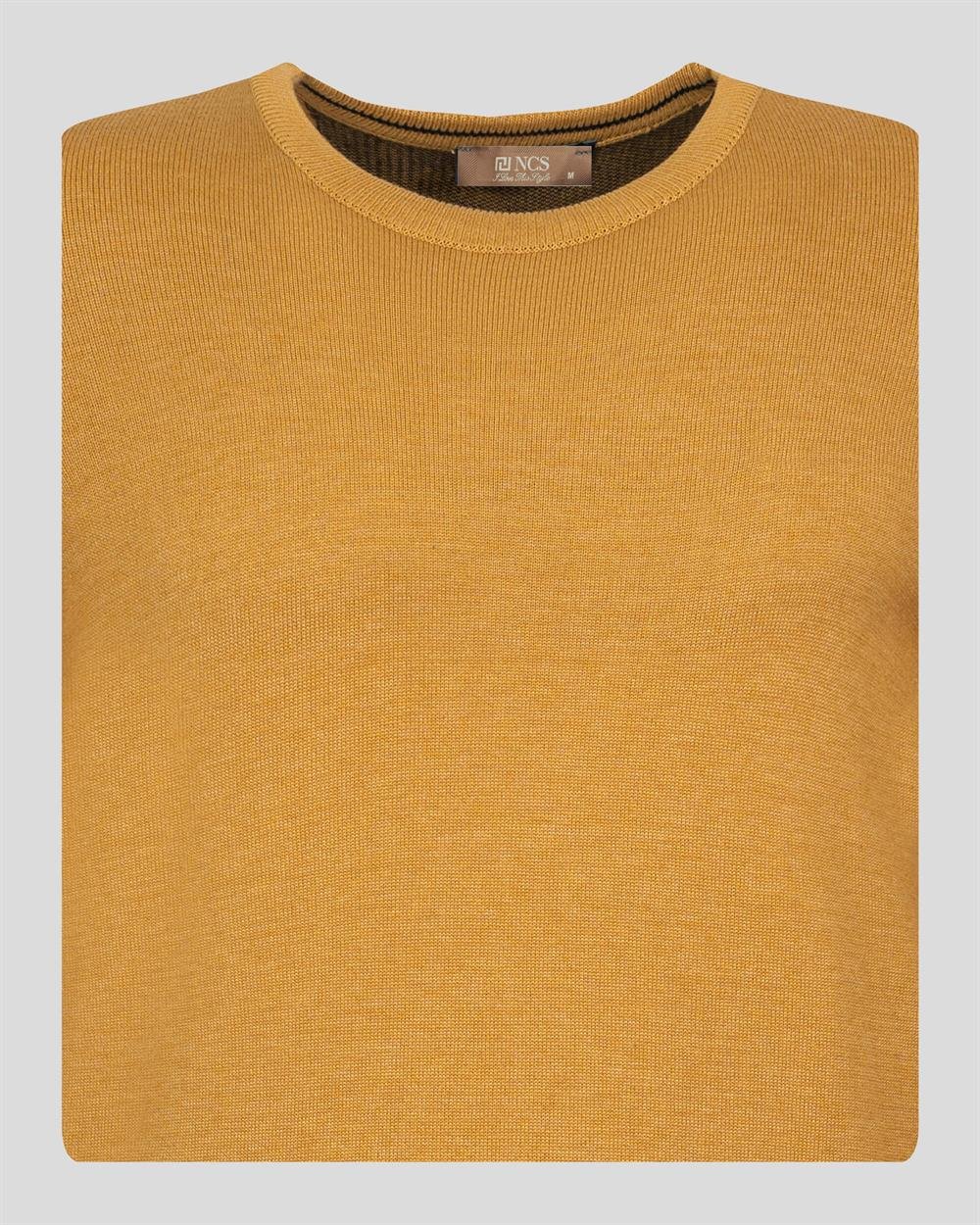 Sarımelanj Erkek Bisiklet Yaka Triko Slim Fit Pamuklu Kazak NCS JEANS 3002