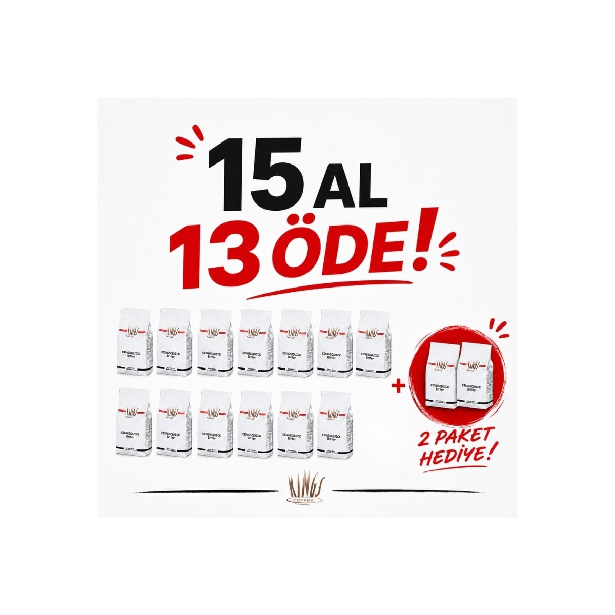 KingsQuick Granül Sıcak Çikolata Bitter 15 Kg | Profesyonel İçecek Tozu