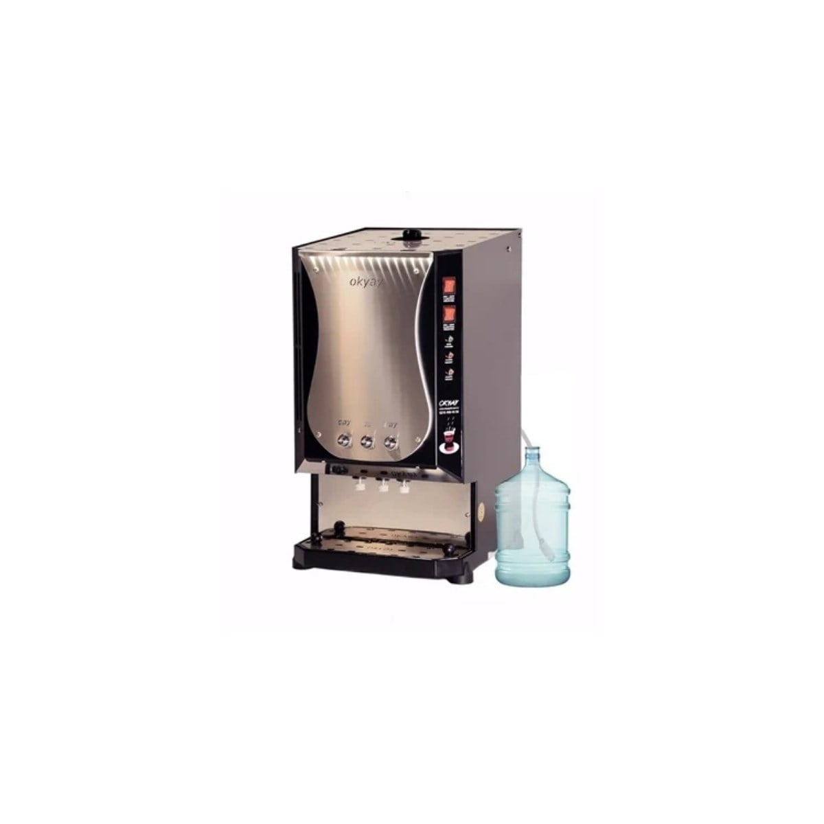 OKYAY18-2 XL Çay Makinesi 23 L | Su Almalı Demlemeli Çay Makinesi